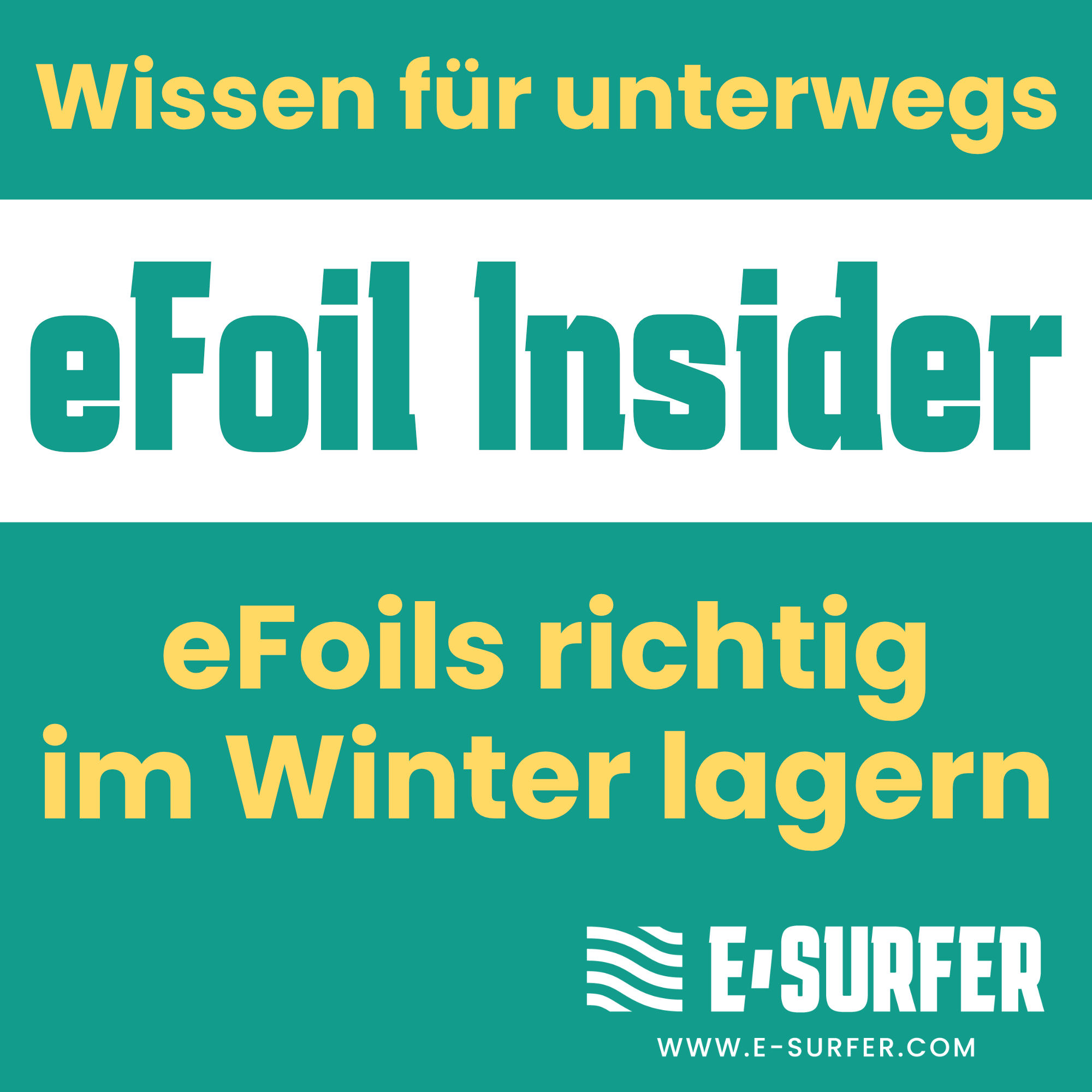 Elektro Surfbretter richtig im Winter lagern