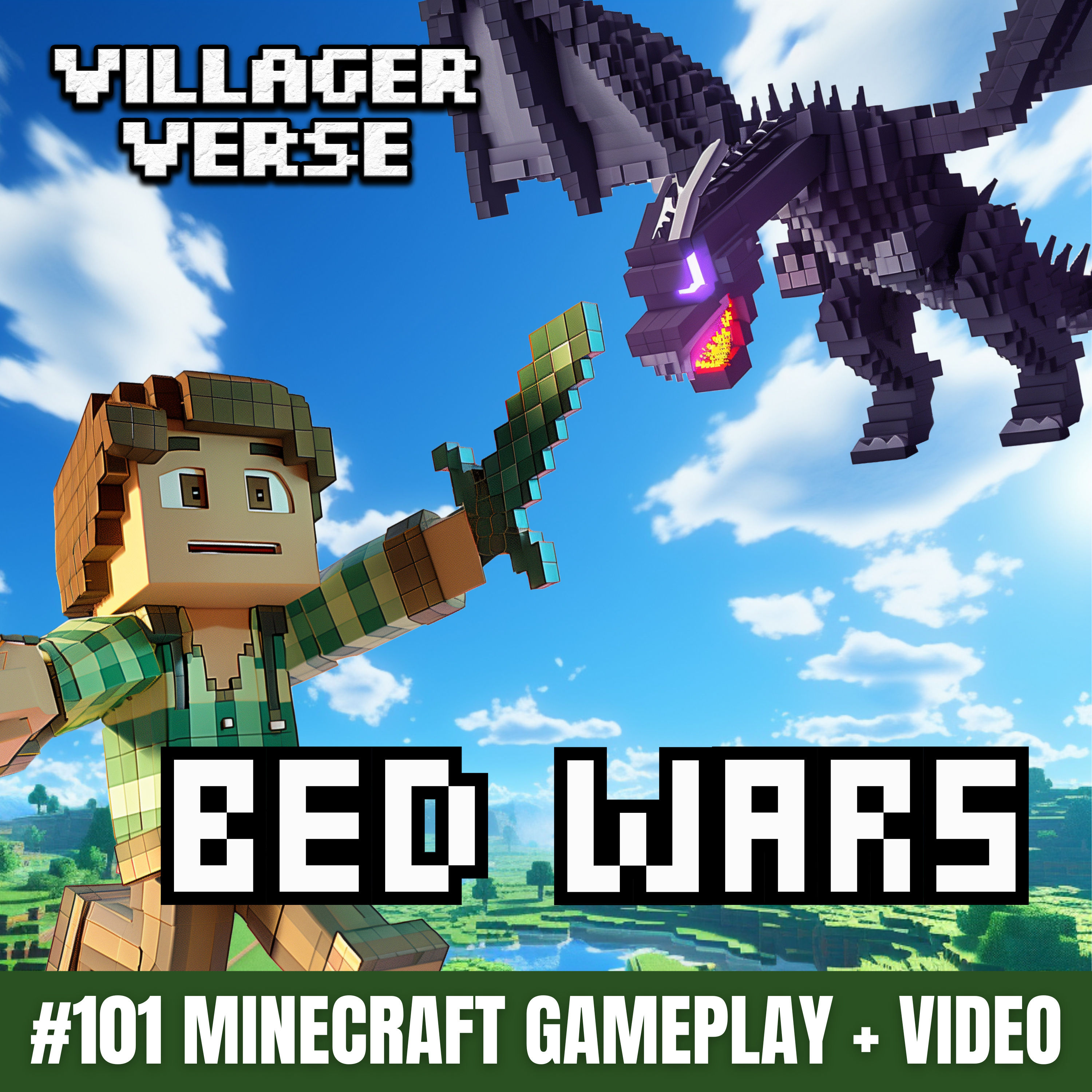 Enderdrachenkampf in Bed Wars 🐉 #101