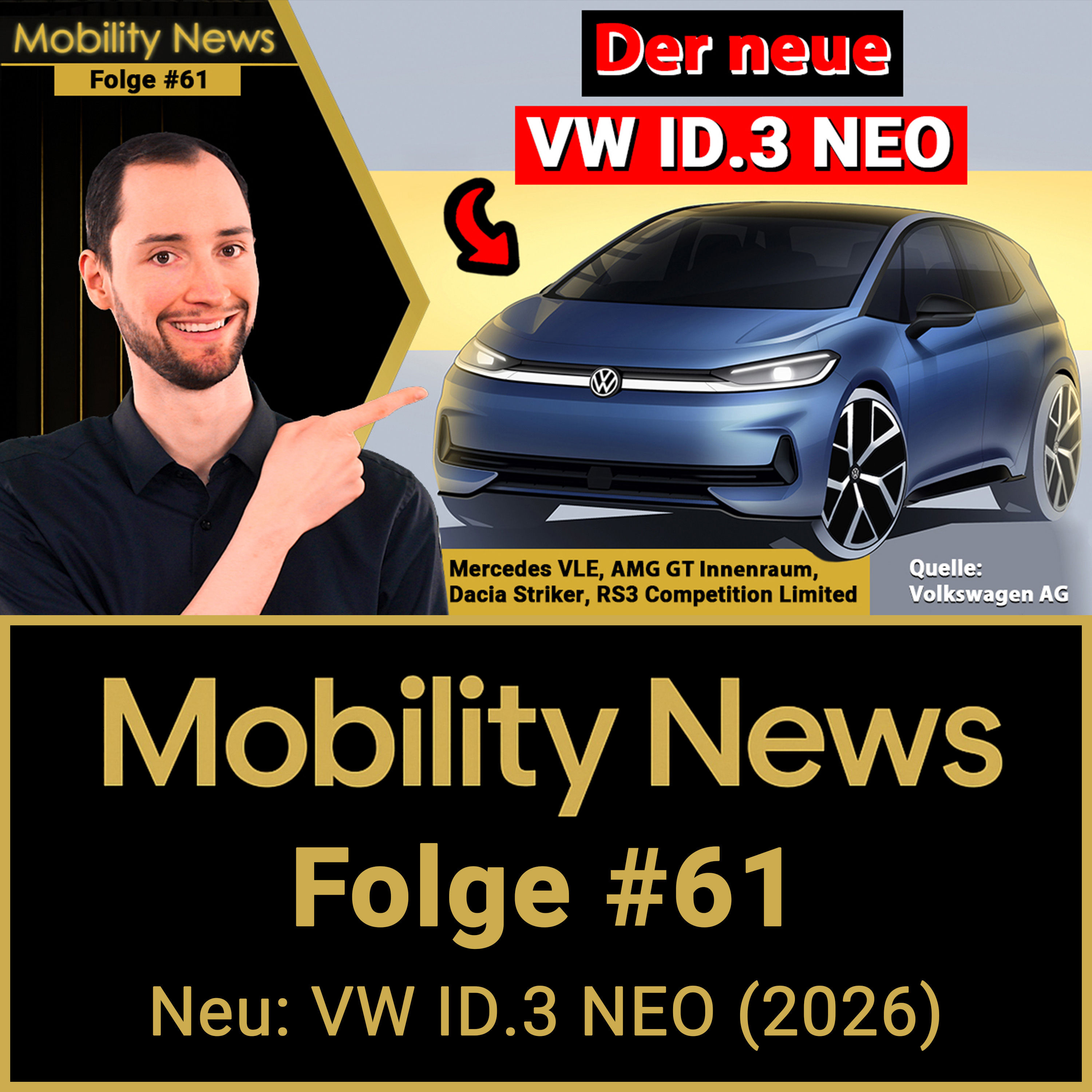 ENDLICH kein Touch-Gefummel mehr?! VW macht ernst im neuen VW ID.3 NEO (2026) | Mobility News #61