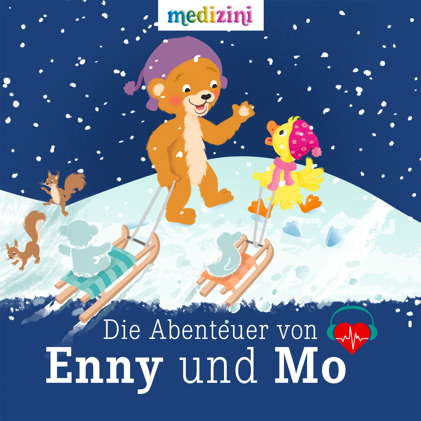 Enny und Mo: Zwei Freunde aus Schnee