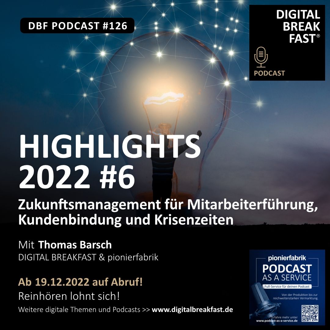 EP 126 I Highlights 2022 | Teil 6 | Zukunftsmanagement für Mitarbeiterführung, Kundenbindung und Krisenzeiten