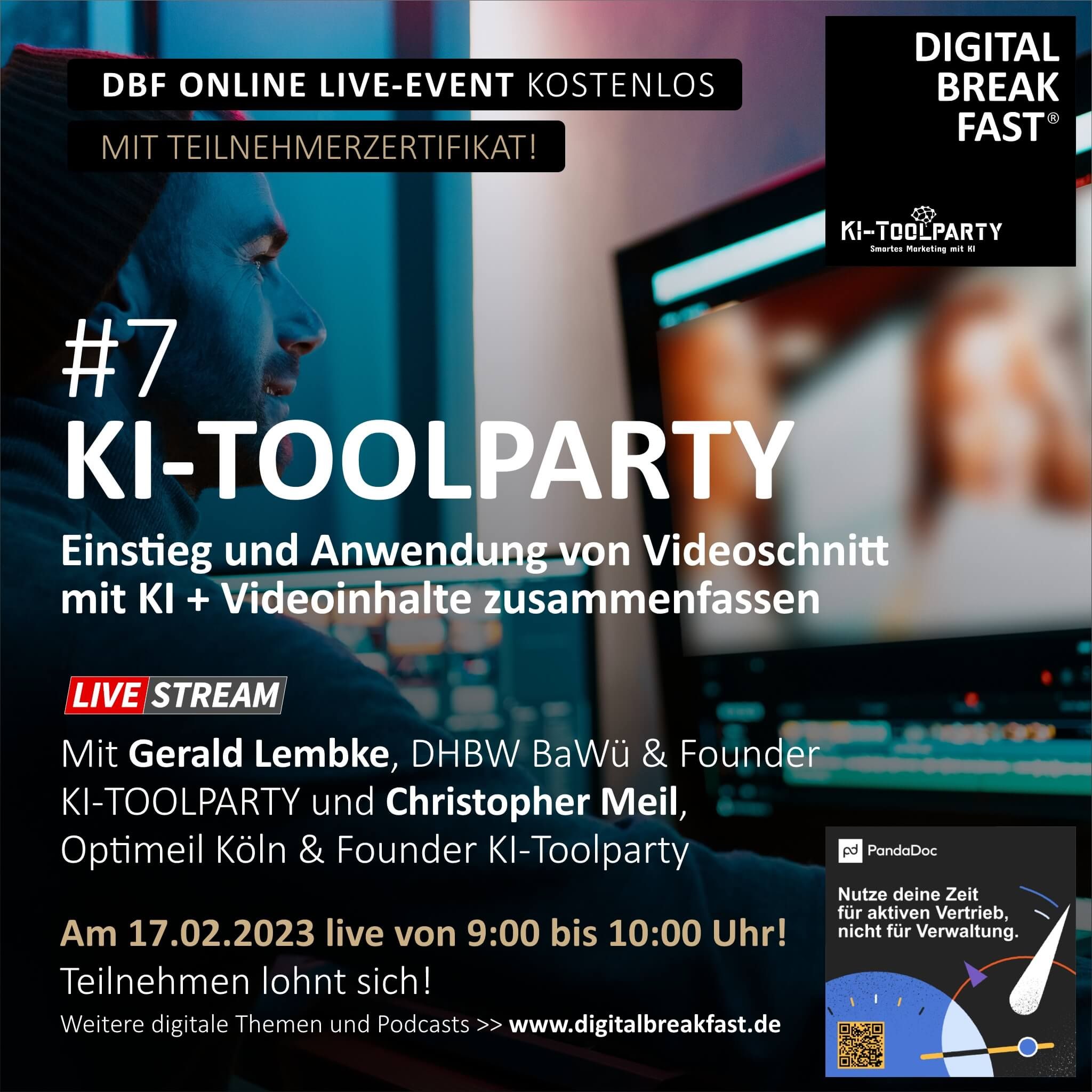 EP 133 | "Einstieg und Anwendung von Videoschnitt mit KI + Videoinhalte zusammenfassen" | KI-TOOLPARTY #7