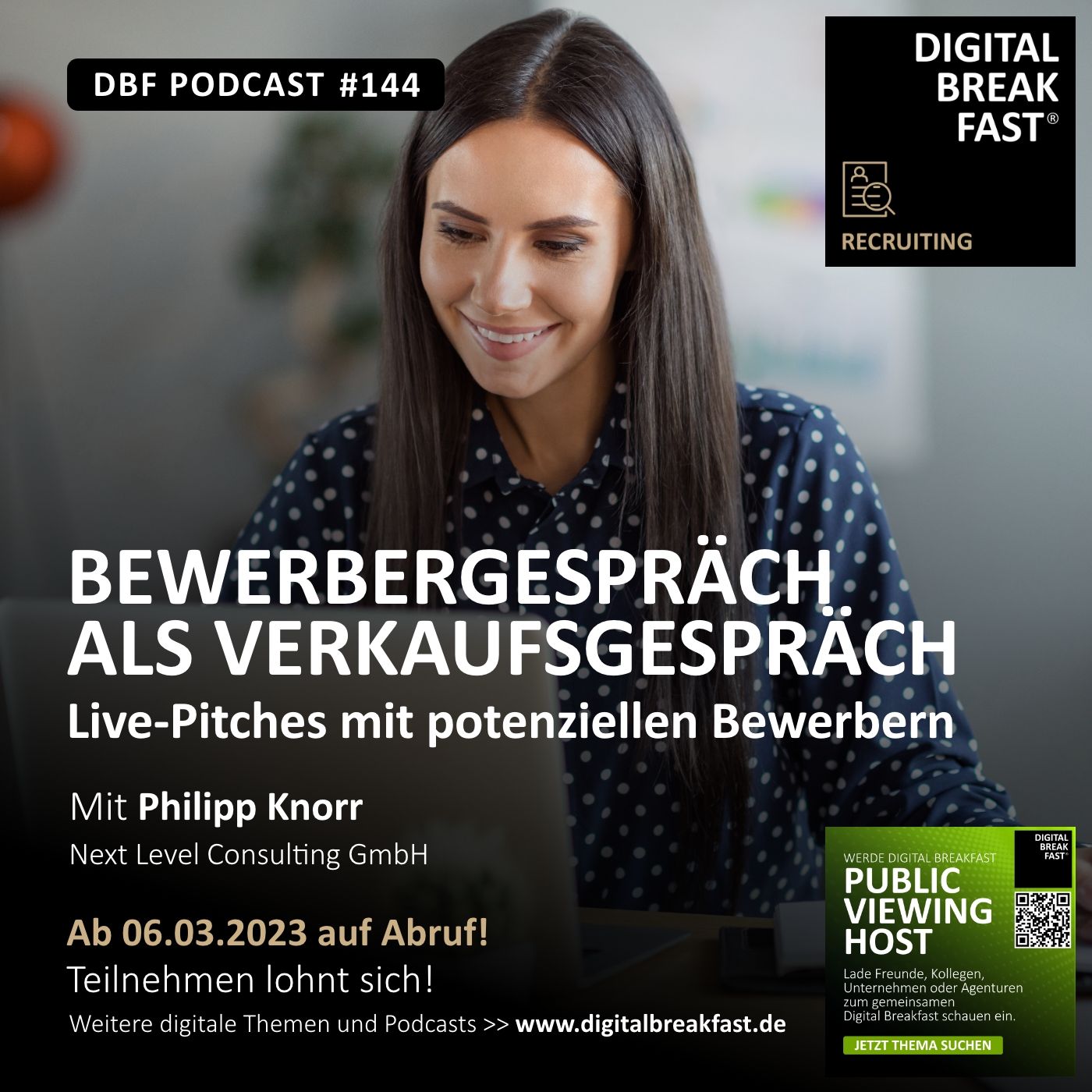 EP 144 I Bewerbergespräch als Verkaufsgespräch / Live-Pitches mit potentiellen Bewerbern