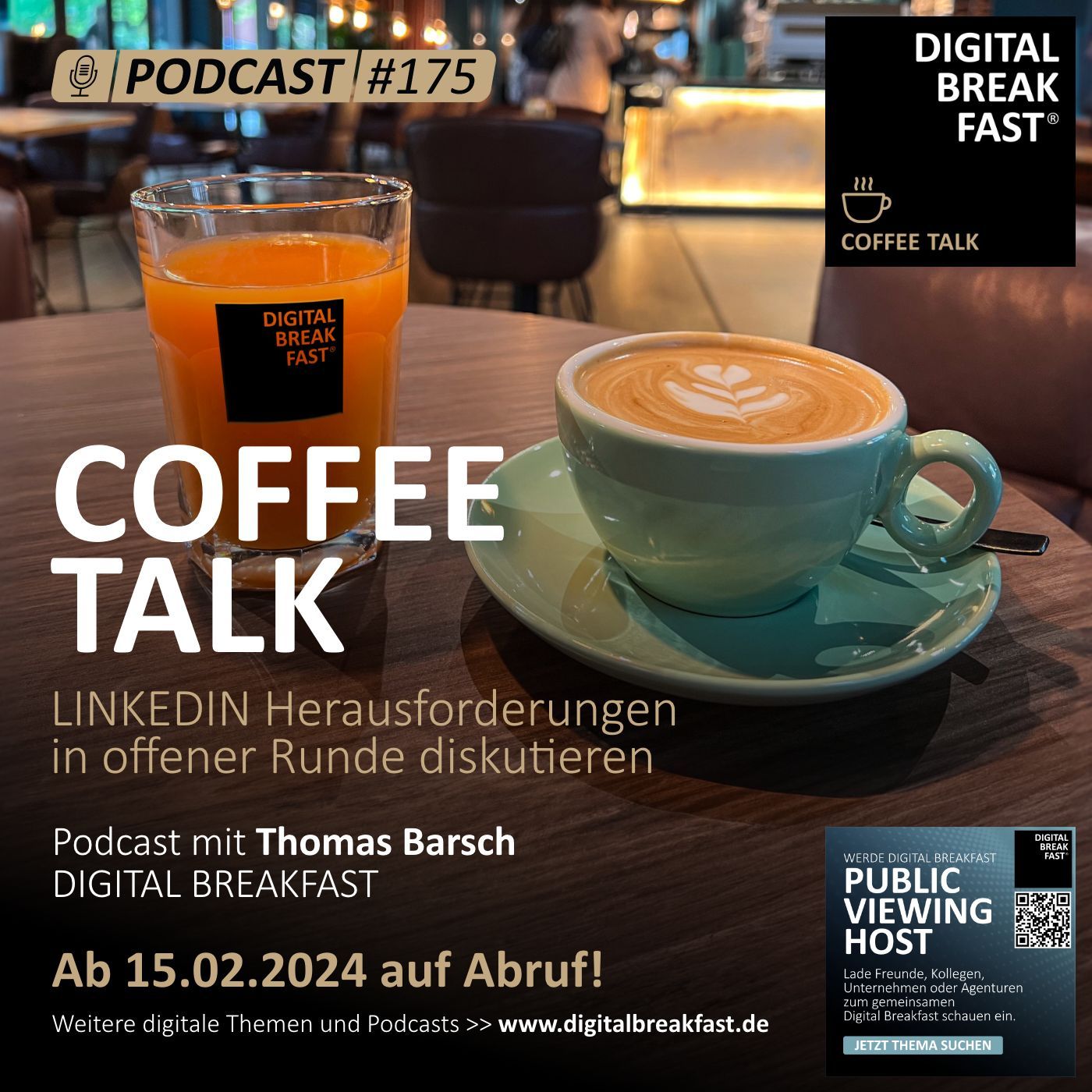 EP175 I Coffee Talk LinkedIn | Herausforderungen in offener Runde diskutieren