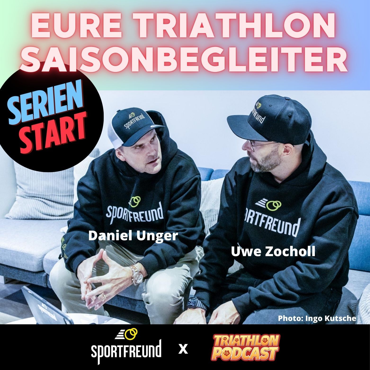 Eure Triathlon Saisonbegleiter mit Daniel Unger und Uwe Zocholl von Sportfreund - Kickoff