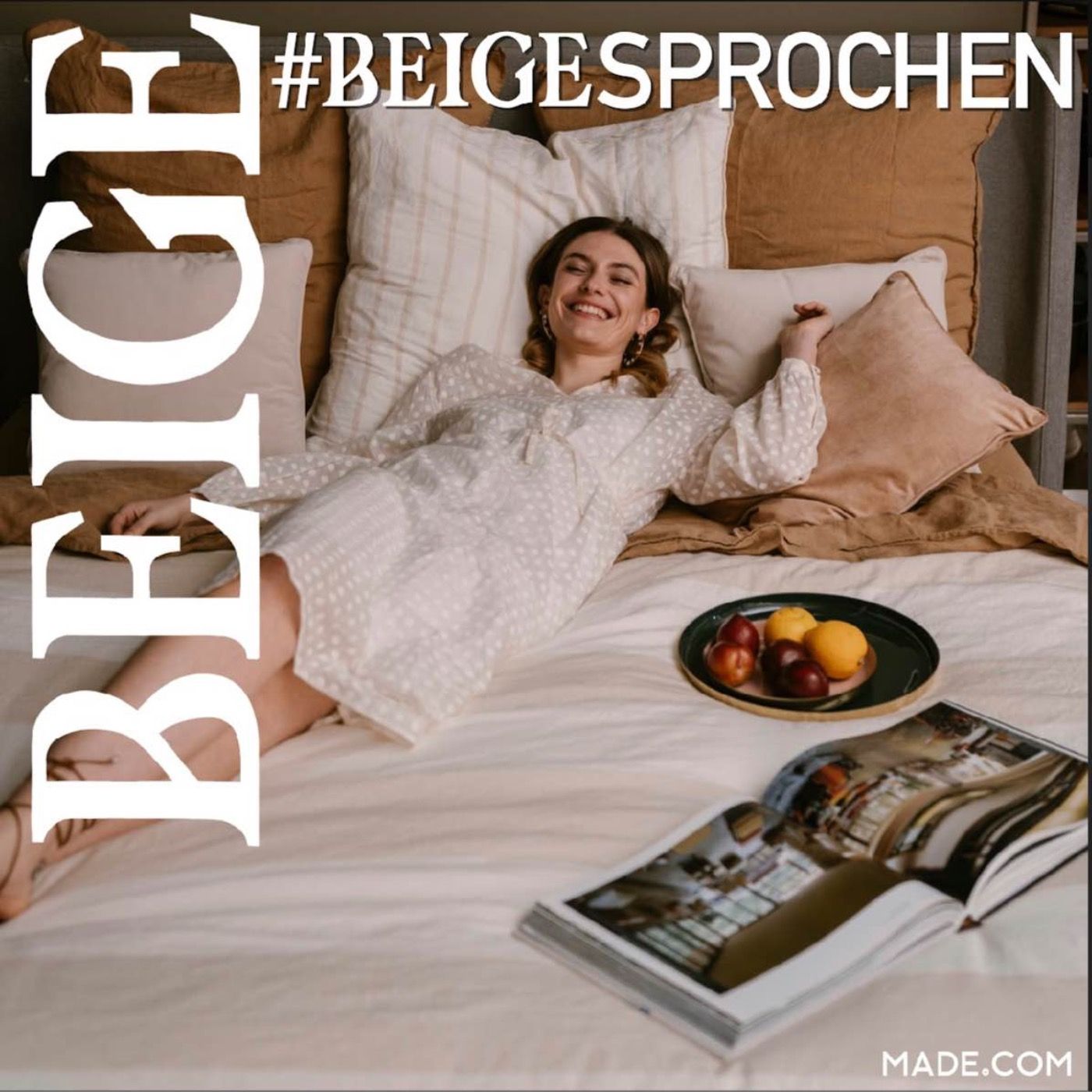 Farbakzente in Mode und Interior! Beige trifft Opinion Leaderin und Aktivistin Charlotte Kuhrt