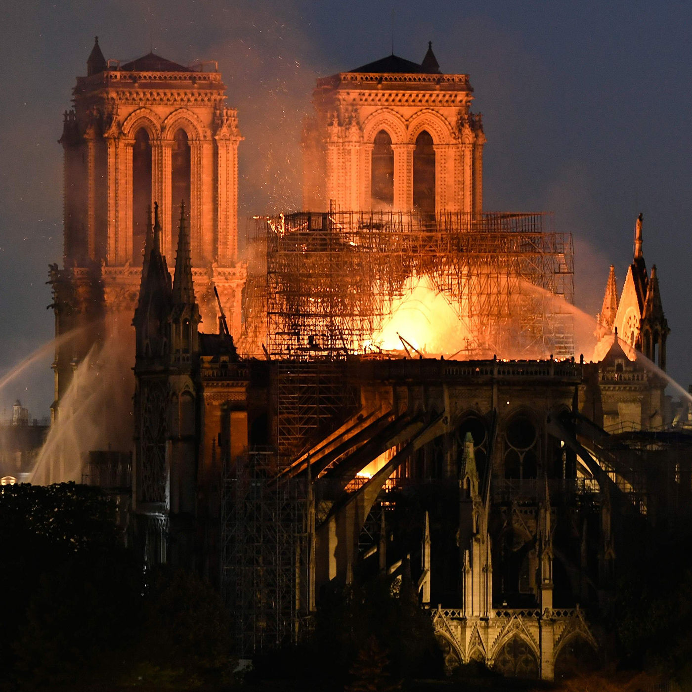 Fire in the heart of France