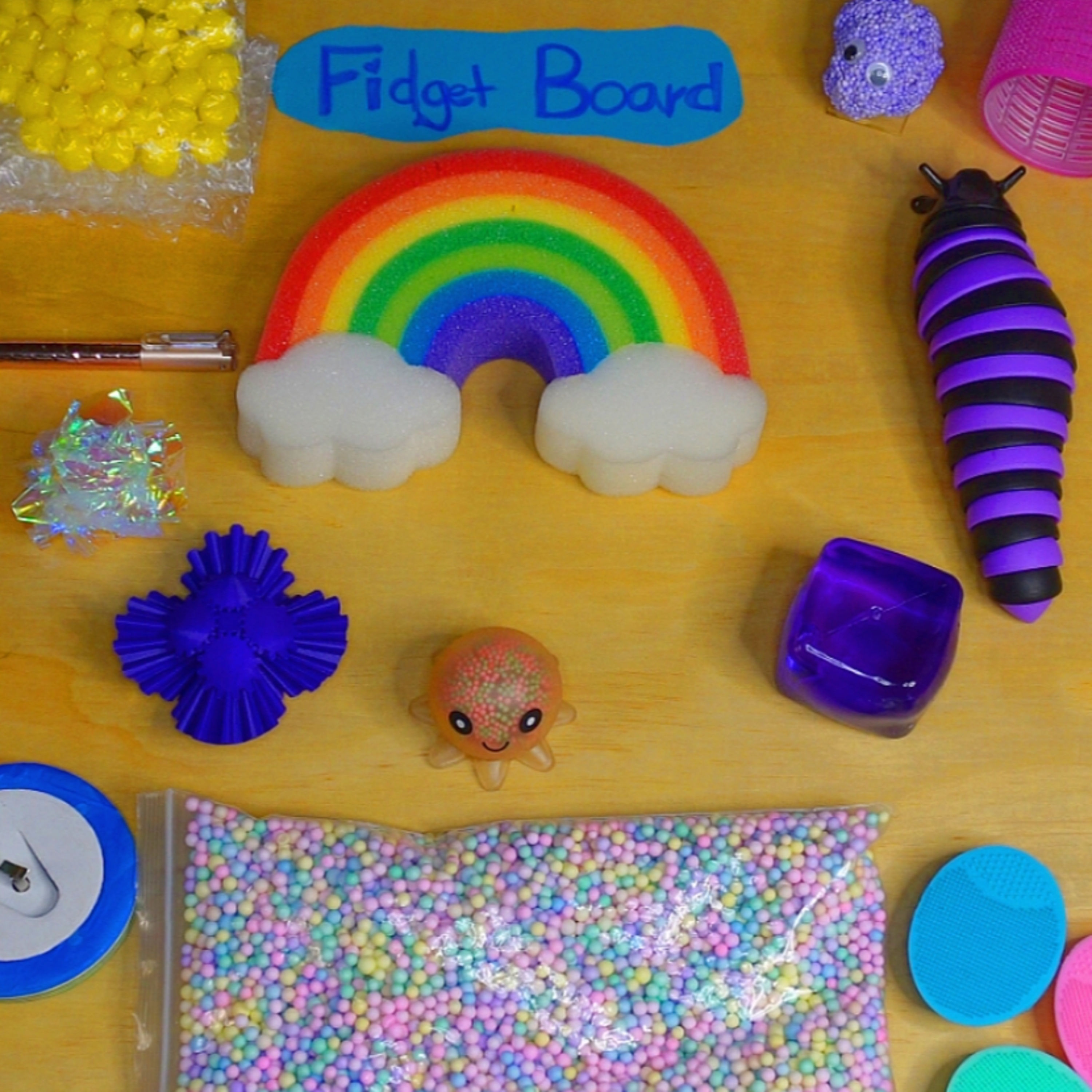 First ASMR Fidget Board 🌈