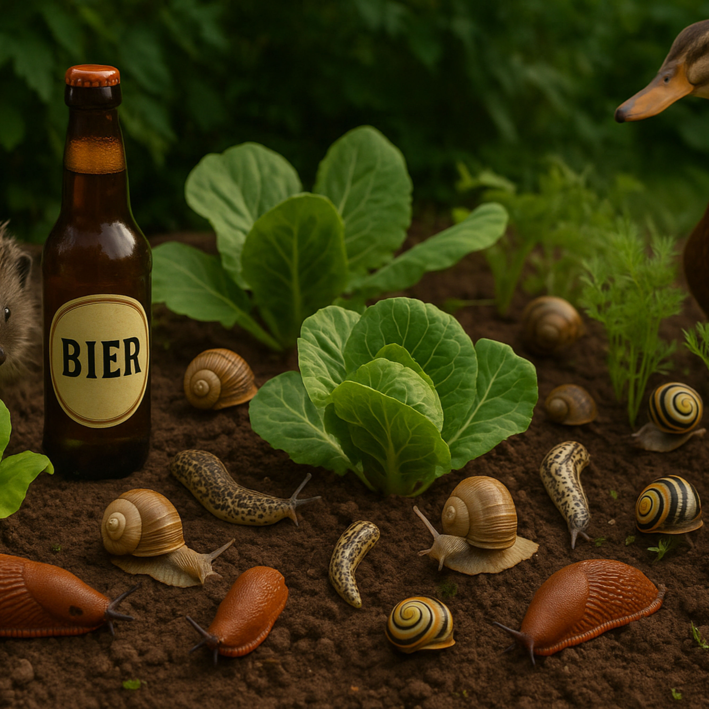 FKK im Garten-die nackten Schnecken sind unterwegs