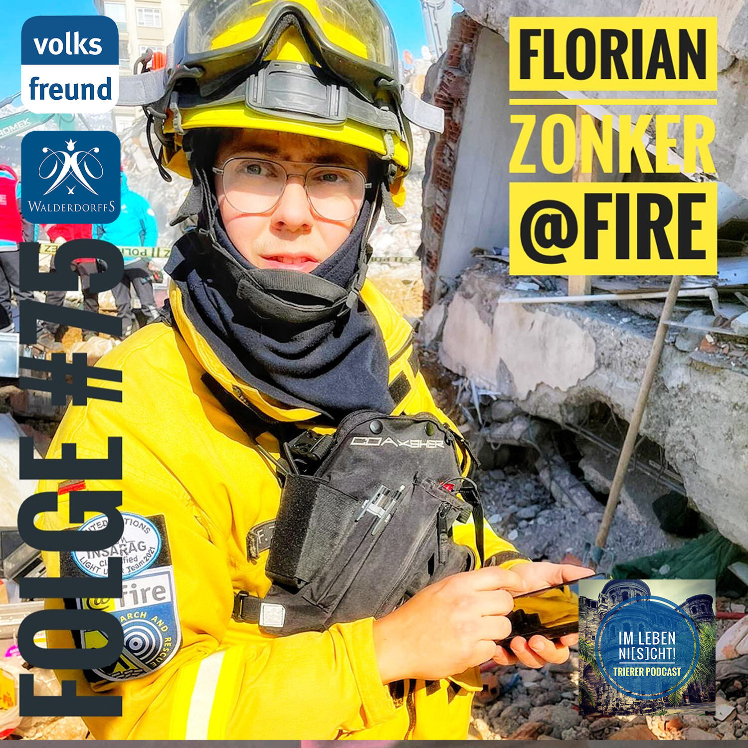 Florian Zonker mit @fire beim Erdbeben in der Türkei