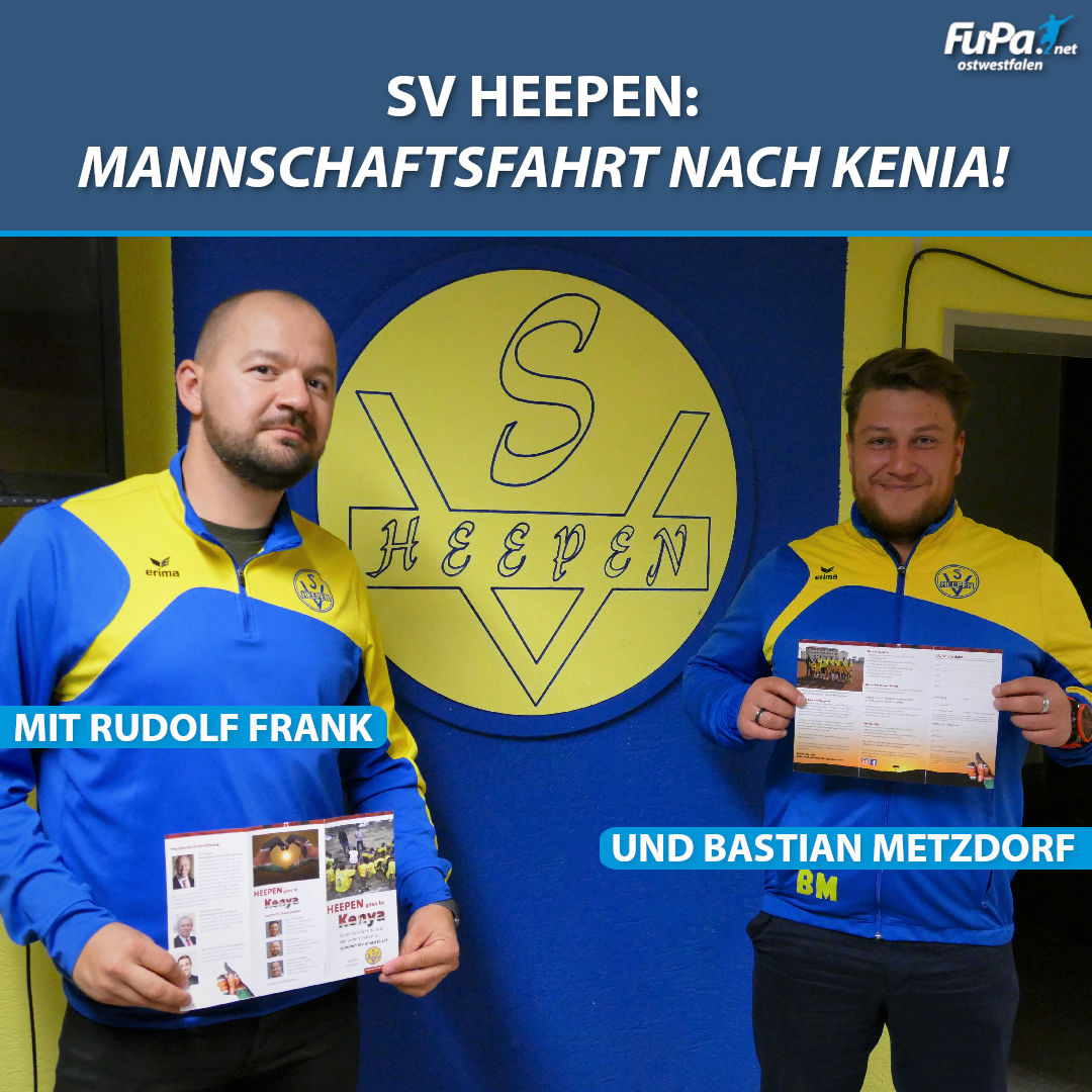 Flügelzange OWL bei Bezirksliga-Neuling SV Heepen. Im Gespräch mit dem sportlichen Leiter Rudolf Frank und Cheftrainer Bastian Metzdorf.