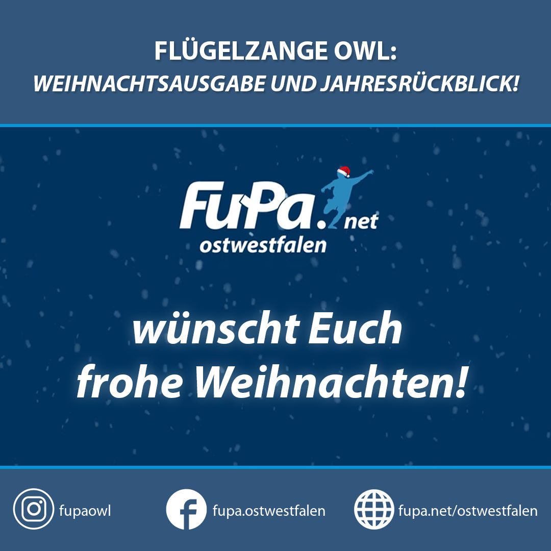 Flügelzange OWL - die Weihnachtsausgabe 2020! Marcel Grabbe, Jan-Philipp Kaul und Matthias Foede trinken virtuell Glühwein und lassen das vergangene Jahr "Paroli laufen".
