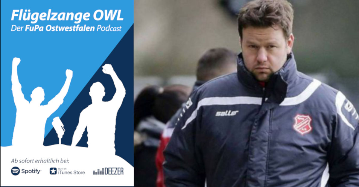 Flügelzange OWL mit Mario Lüke: Der Trainer der SpVg. Steinhagen kann am Mikro alles - talken, gepflegt sprechen und sogar singen.