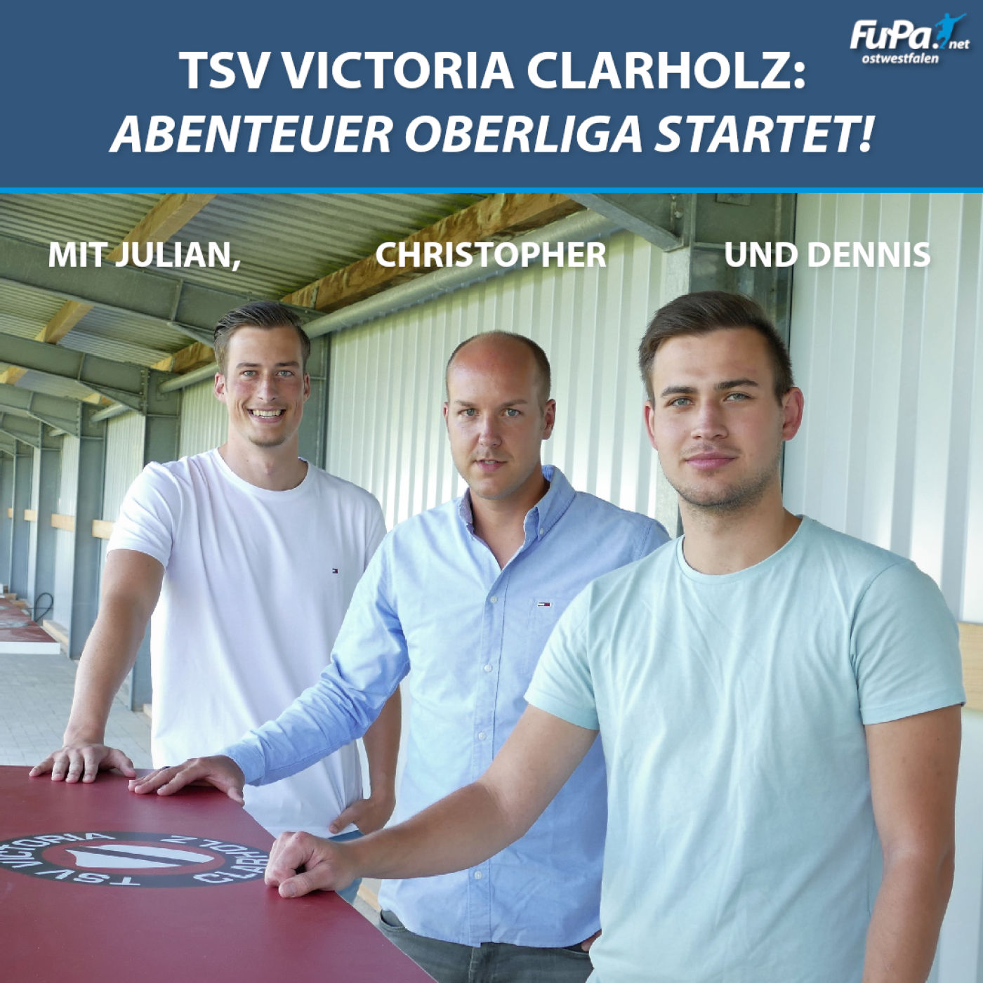 Flügelzange OWL zu Besuch beim Neu-Oberligisten Victoria Clarholz, der in 2020 ein ganz besonderes Jahr erlebt.