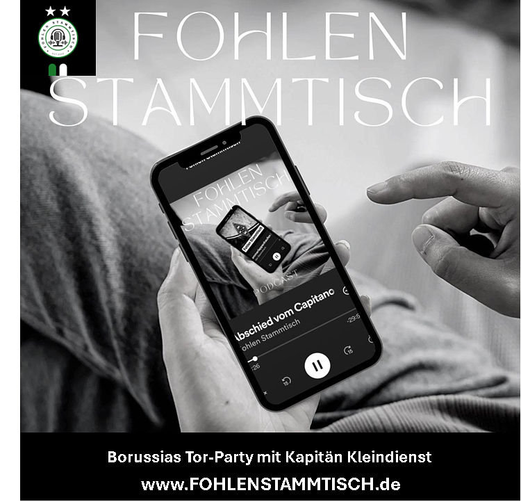 Fohlen Stammtisch - Borussias Tor-Party mit Kapitän Kleindienst