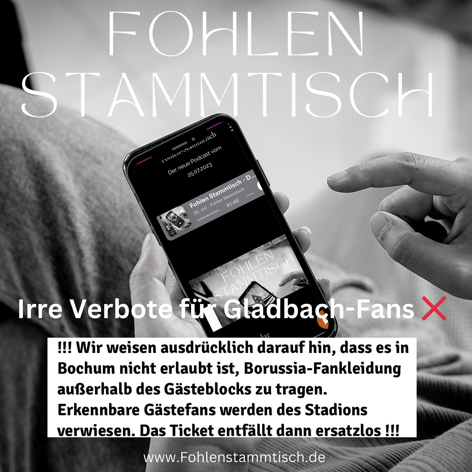 Fohlen Stammtisch - Irre Verbote für Gladbach-Fans ❌