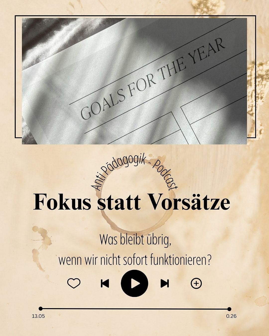 Fokus statt Vorsätze