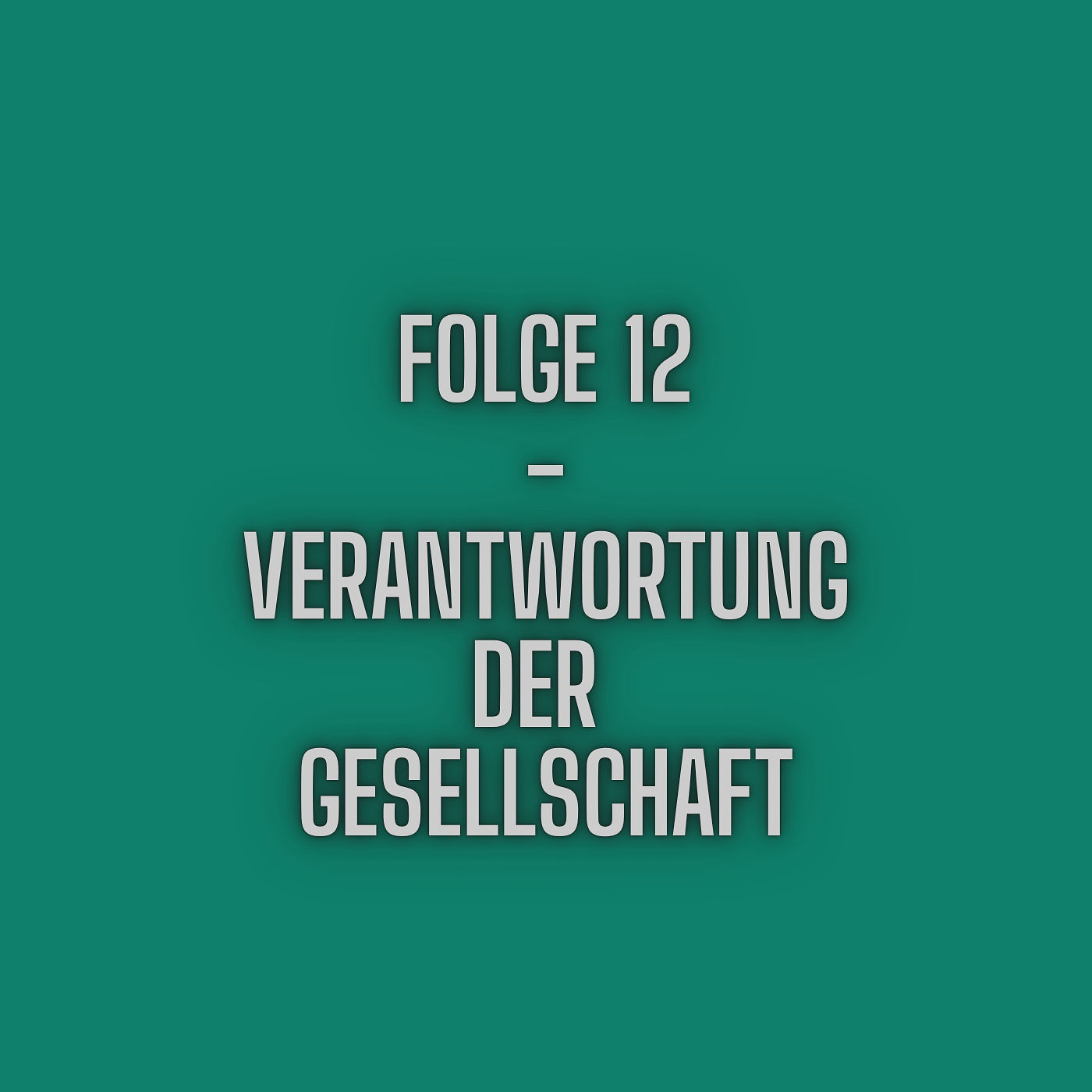 Folge 12 - Die Verantwortung der Gesellschaft