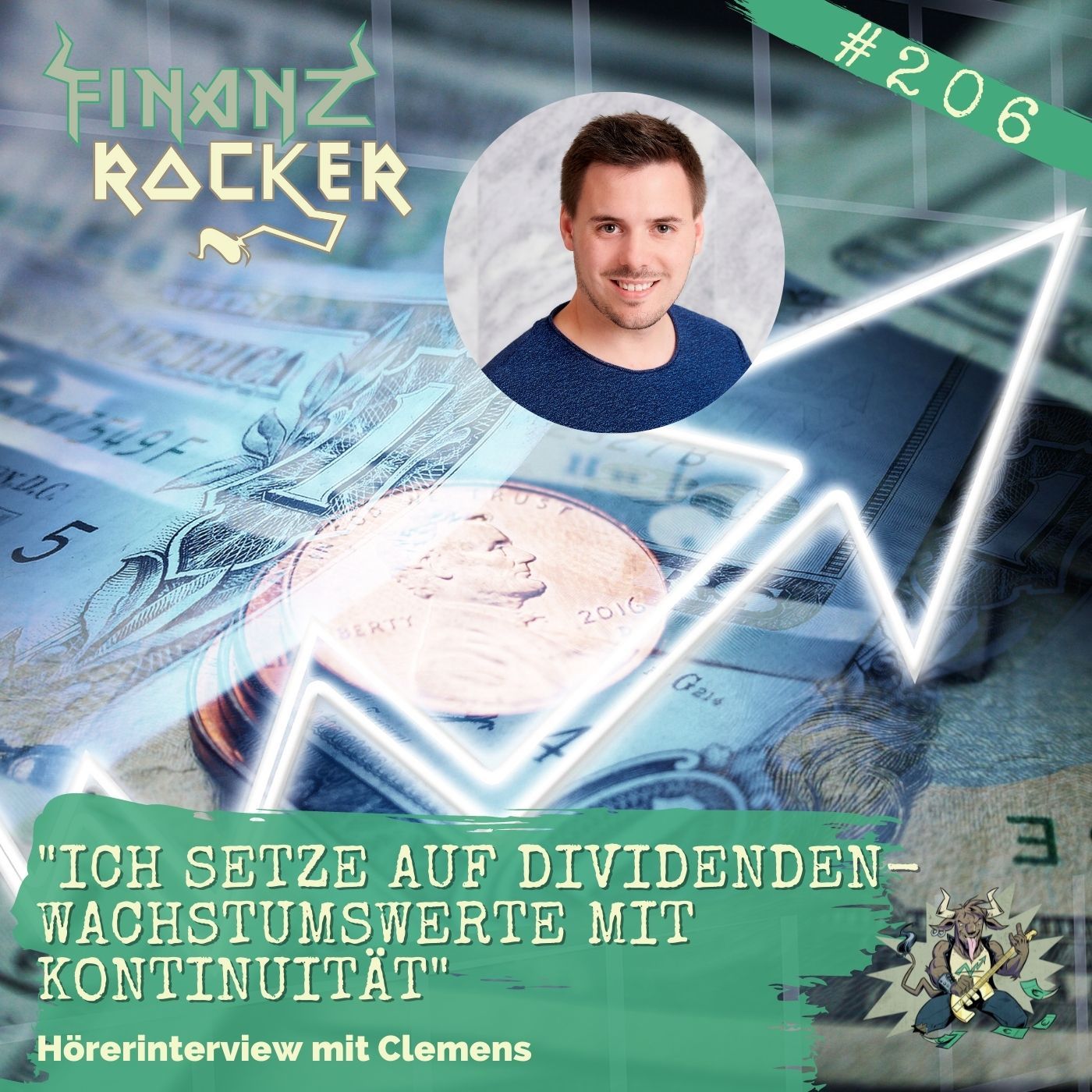 Folge 206: "Ich setze auf Dividendenwachstumswerte mit Kontinuität" - Hörerinterview mit Clemens