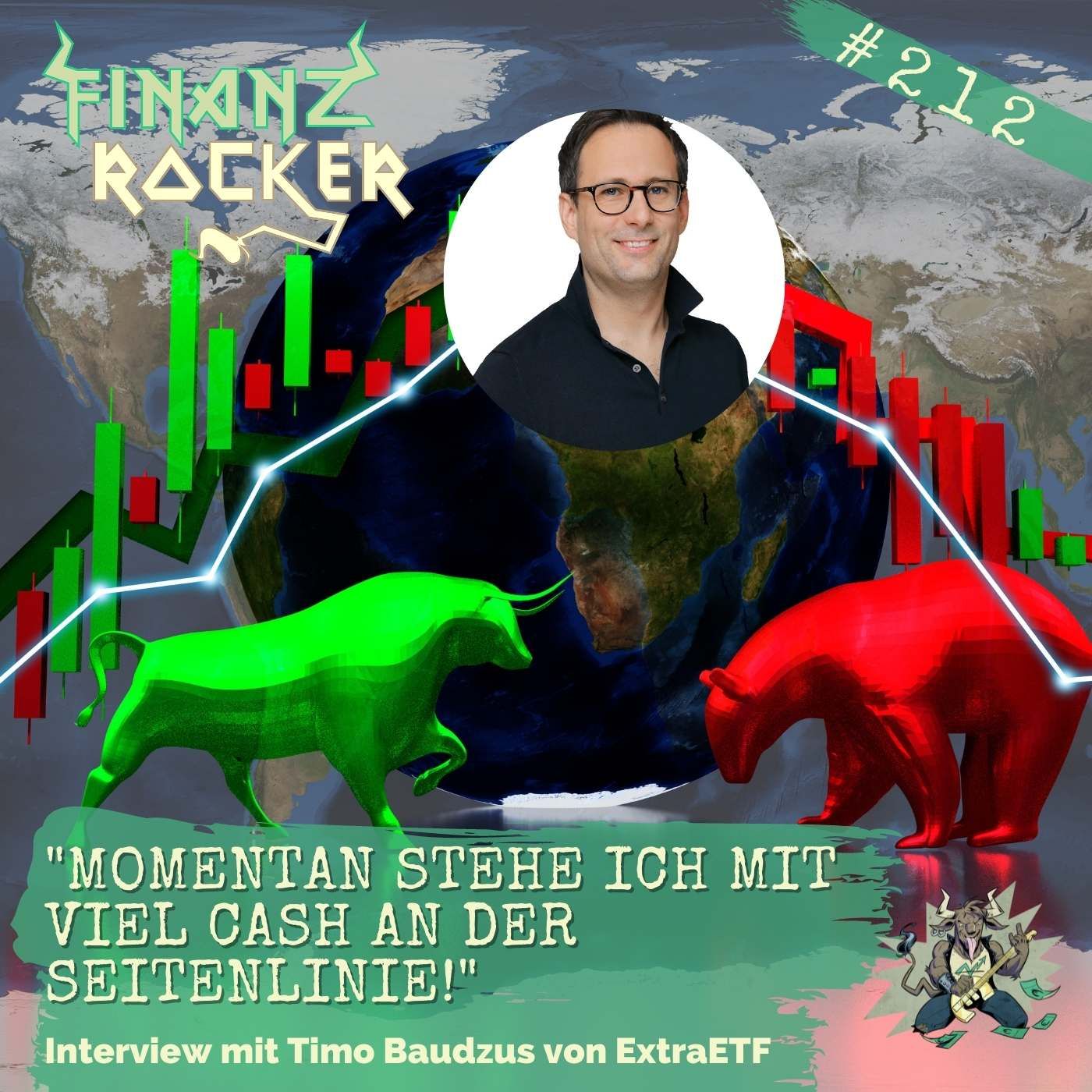 Folge 212: "Momentan stehe ich mit viel Cash an der Seitenlinie!" - Interview mit Timo Baudzus von ExtraETF