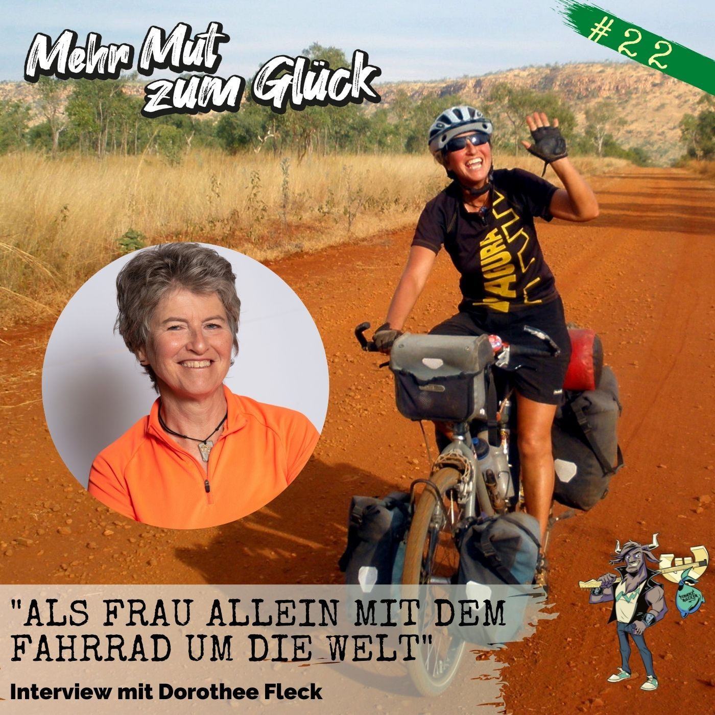 Folge 22: "Als Frau allein mit dem Fahrrad um die Welt" - Interview mit Dorothee Fleck