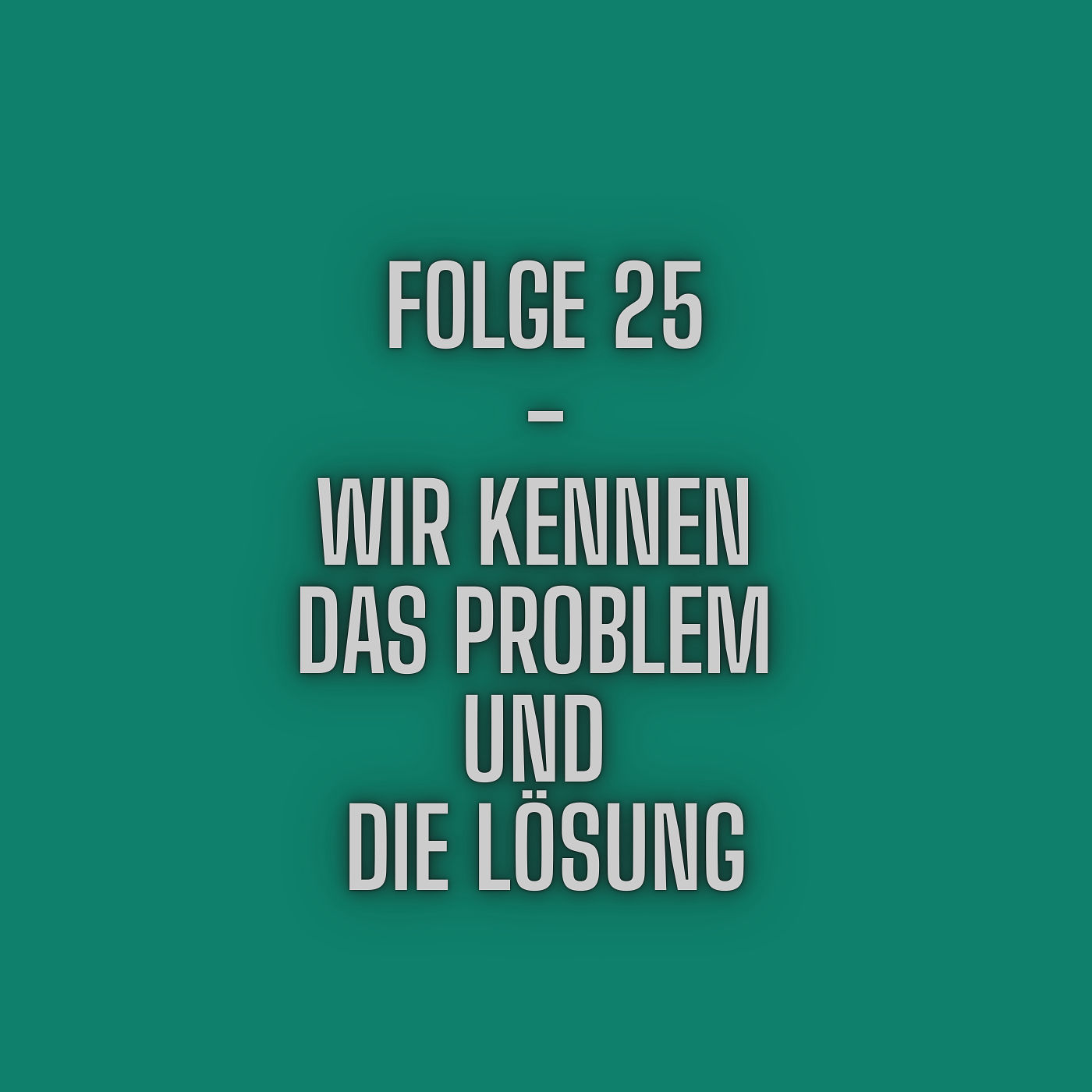 Folge 25 - Wir kennen das Problem und die Lösung