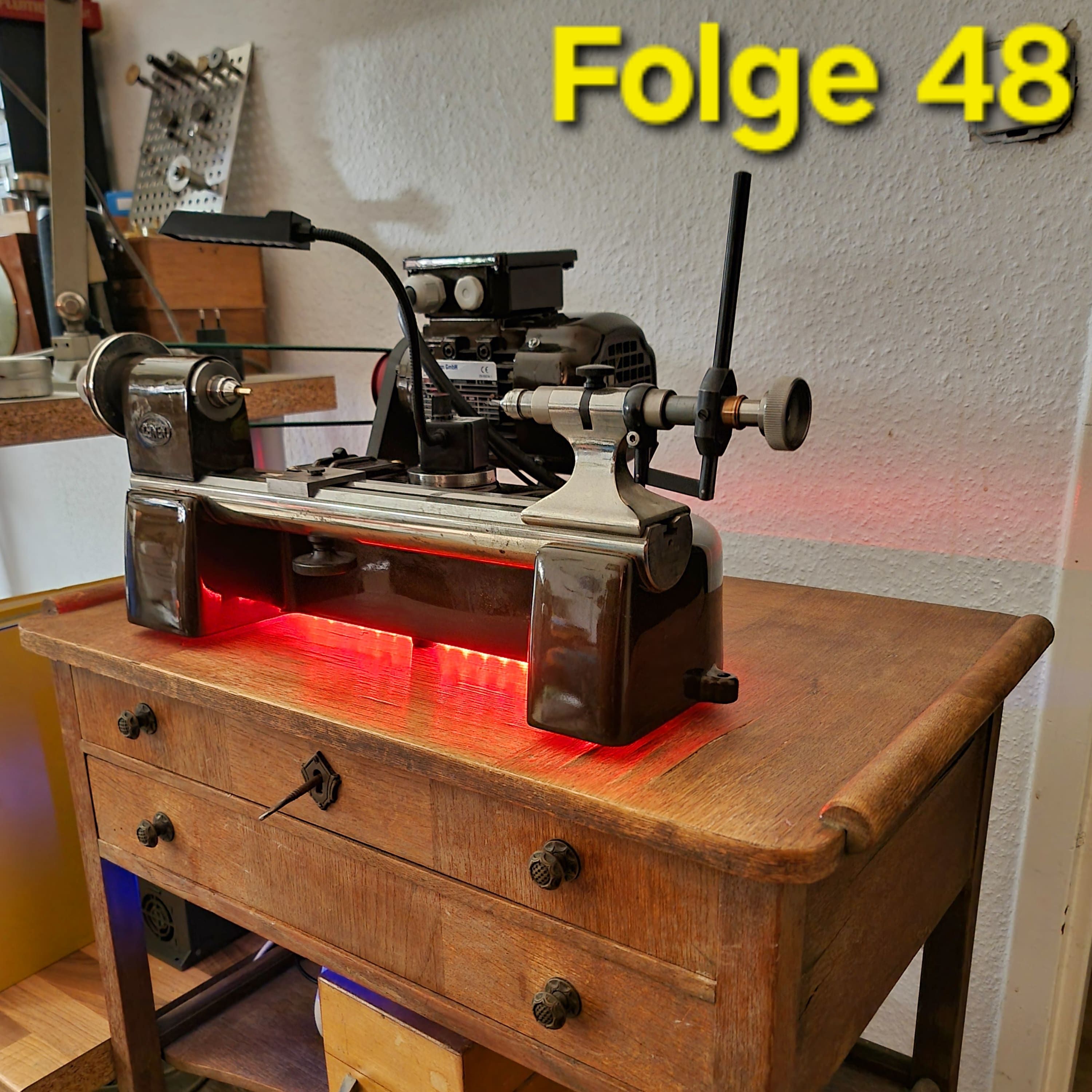 Folge 48 - Auf der Jagd nach dem Tisch für meine Leinen Uhrmacherdrehbank