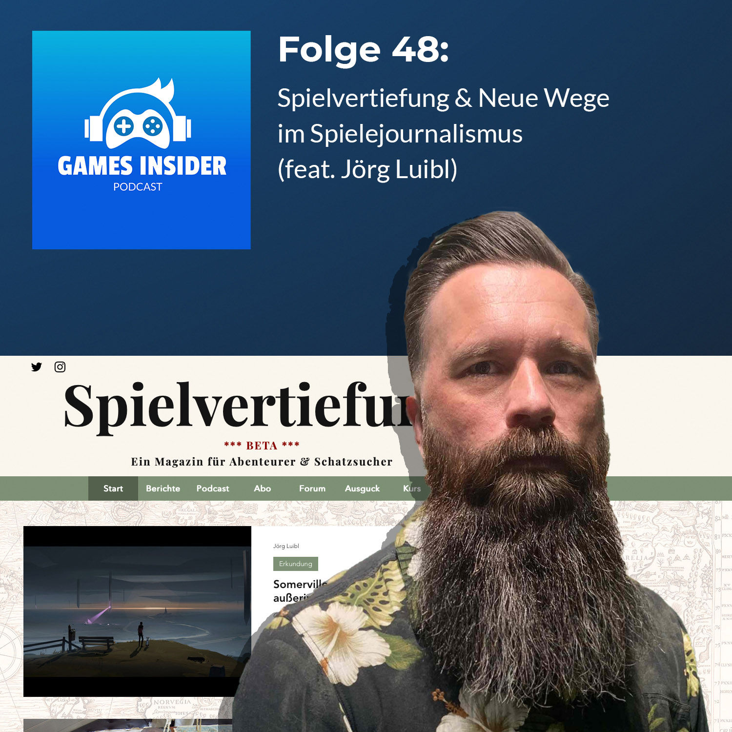 Folge 48: Spielvertiefung & Neue Wege im Spielejournalismus (feat. Jörg Luibl)