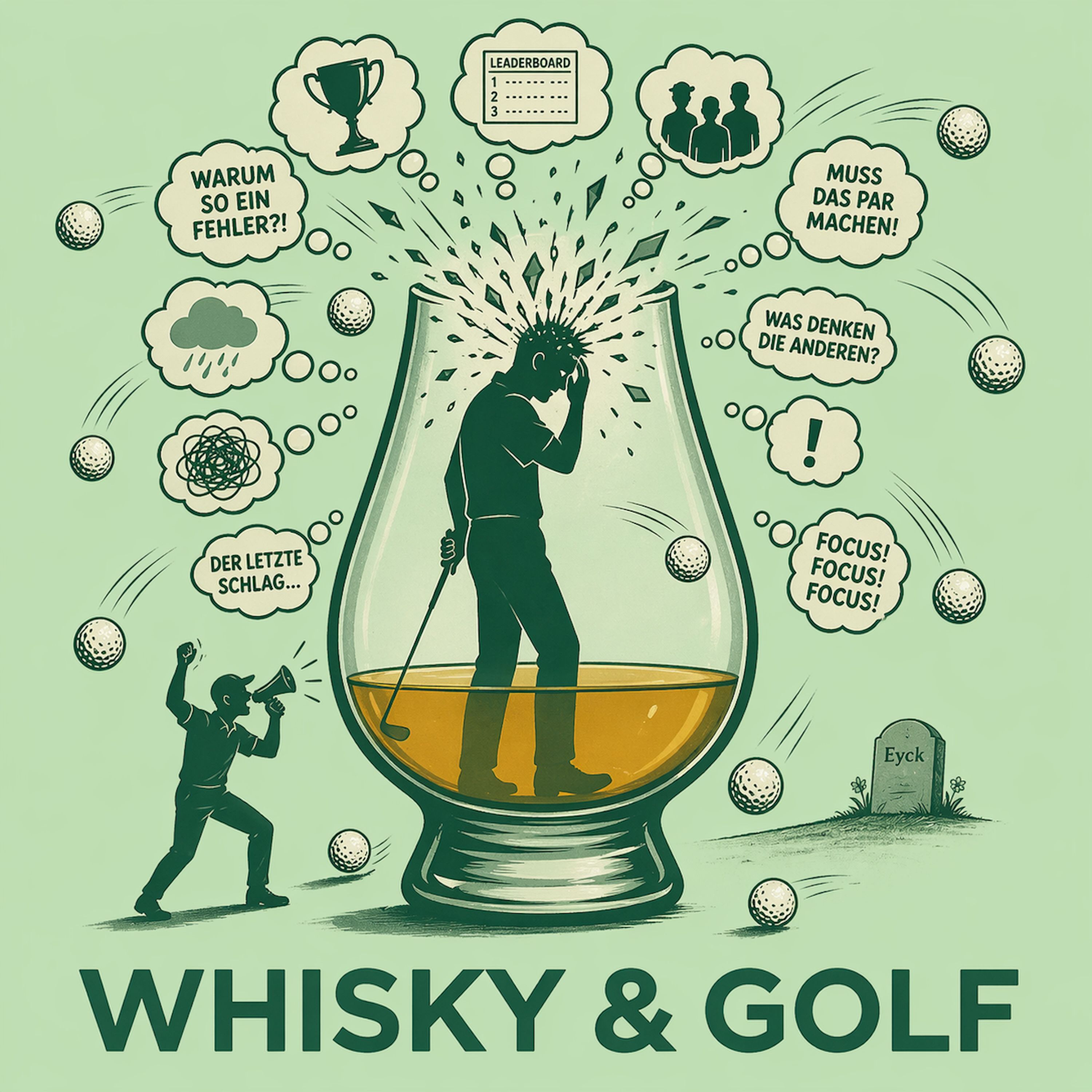 🎙️Folge 60 - Warum dein Kopf dein Golf zerstört – Das Masters, Grübeln, Druck & Selbstsabotage