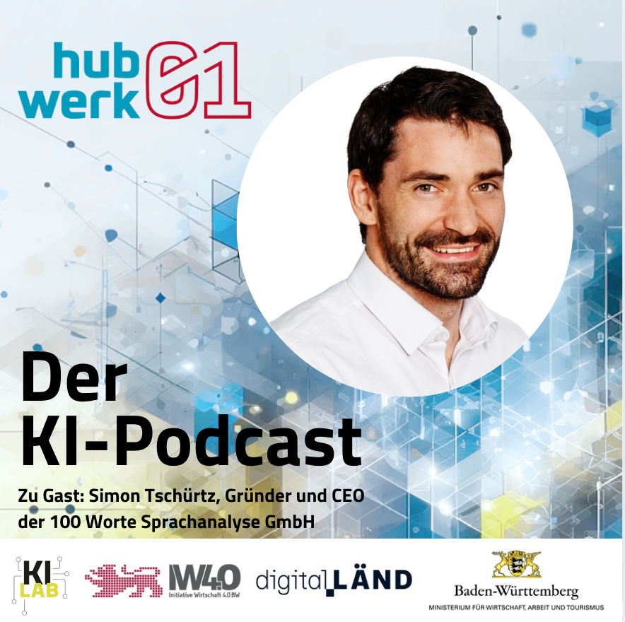 Folge 9: Simon Tschuertz (100 Worte Sprachanalyse GmbH) – Mit psychologischer KI den richtigen Ton treffen