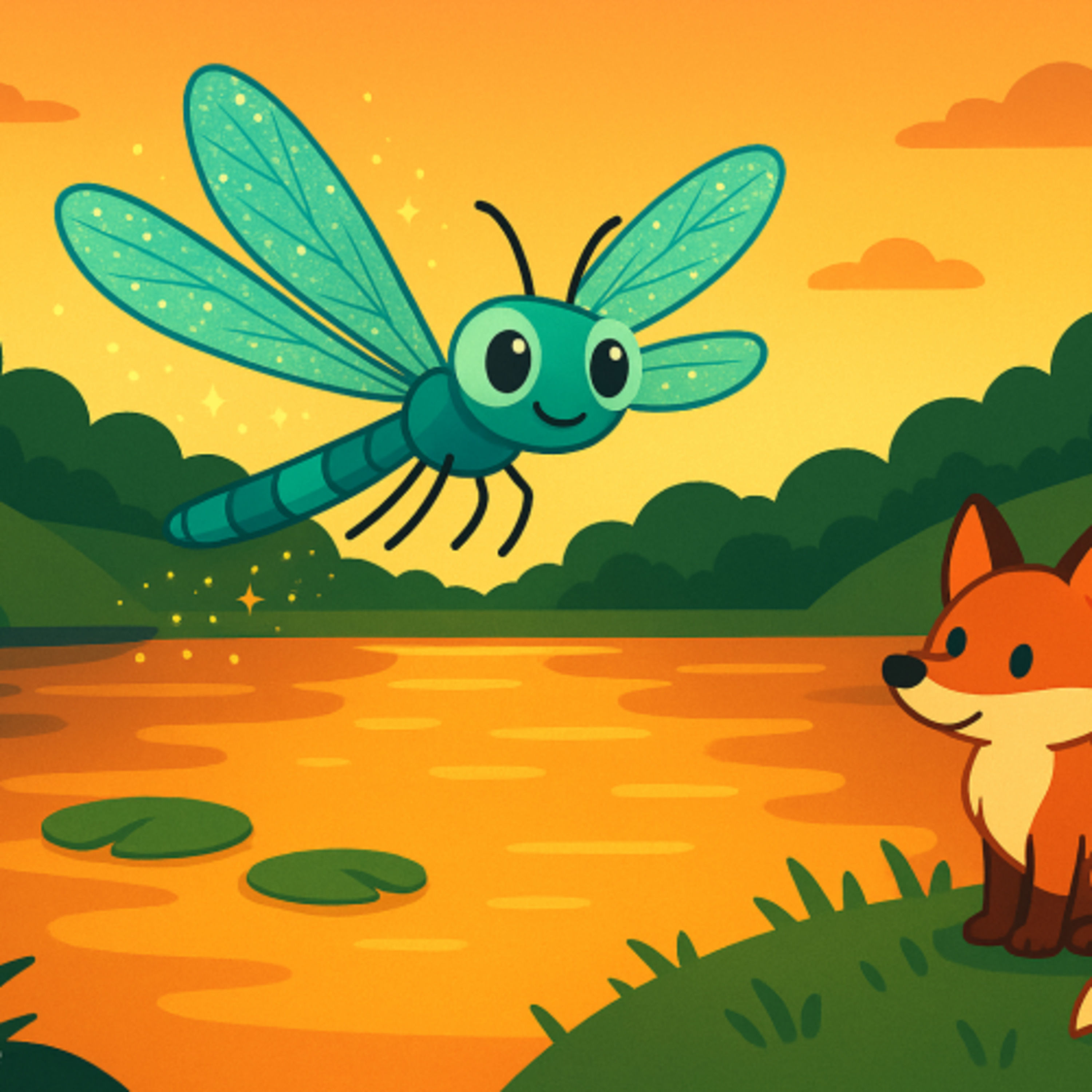 Fritz die Drachenfliege & der Tanz des Abendwinds | „Gute Nacht“-Geschichte”