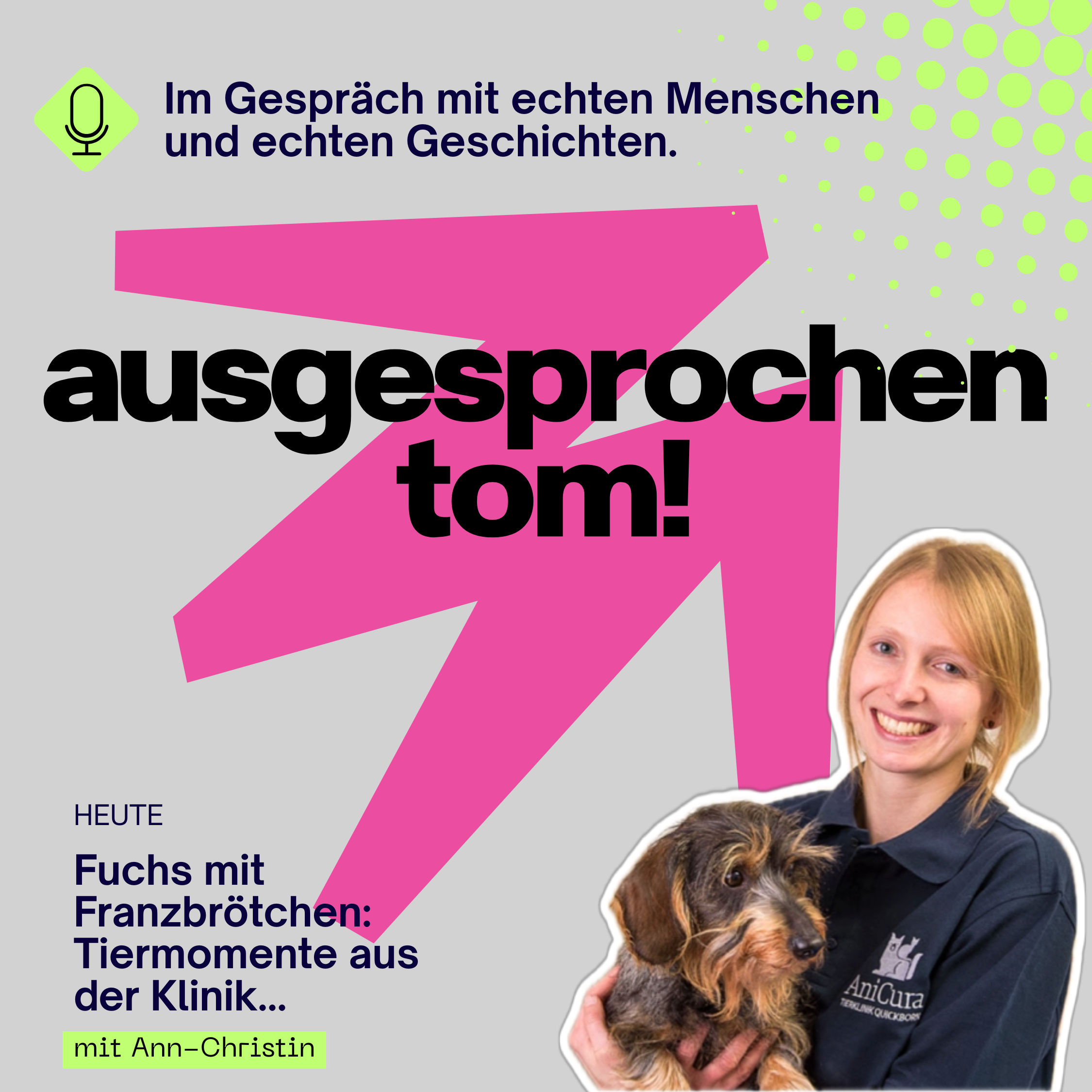 Fuchs mit Franzbrötchen: Tiermomente aus der Klinik - mit Ann-Christin