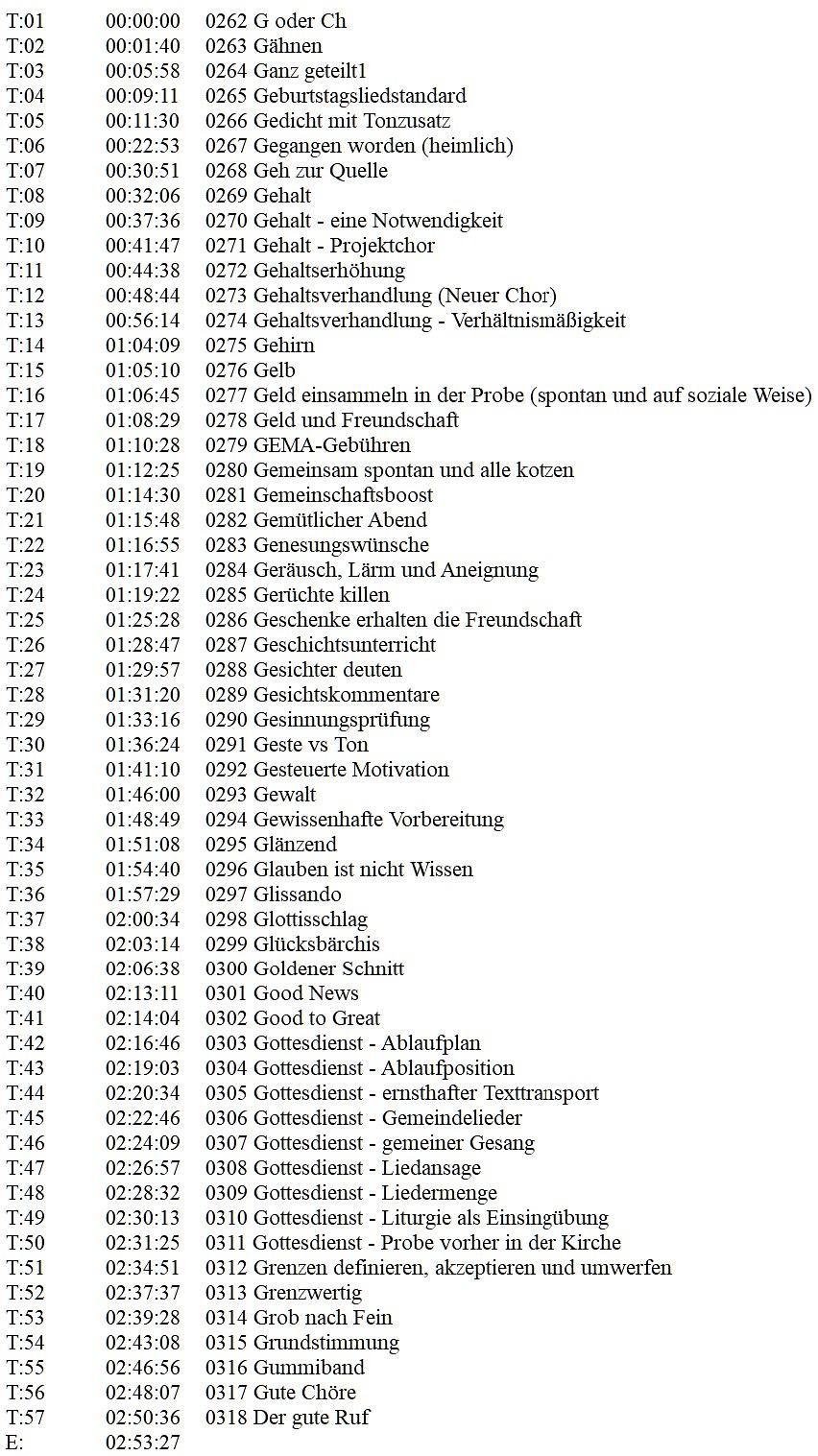 G (262 G oder Ch - 318 Der gute Ruf)