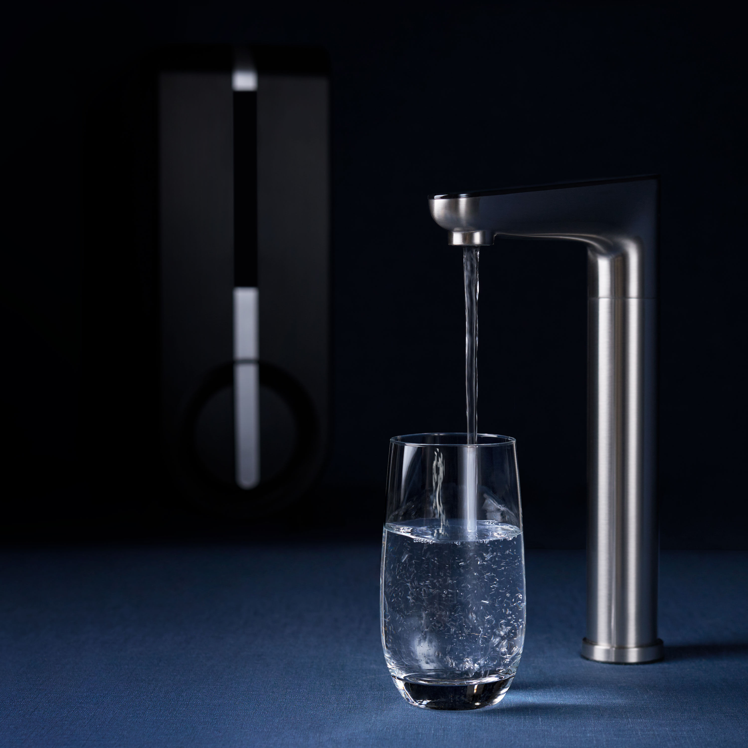 Gefiltertes Wasser durch Osmoseumkehr