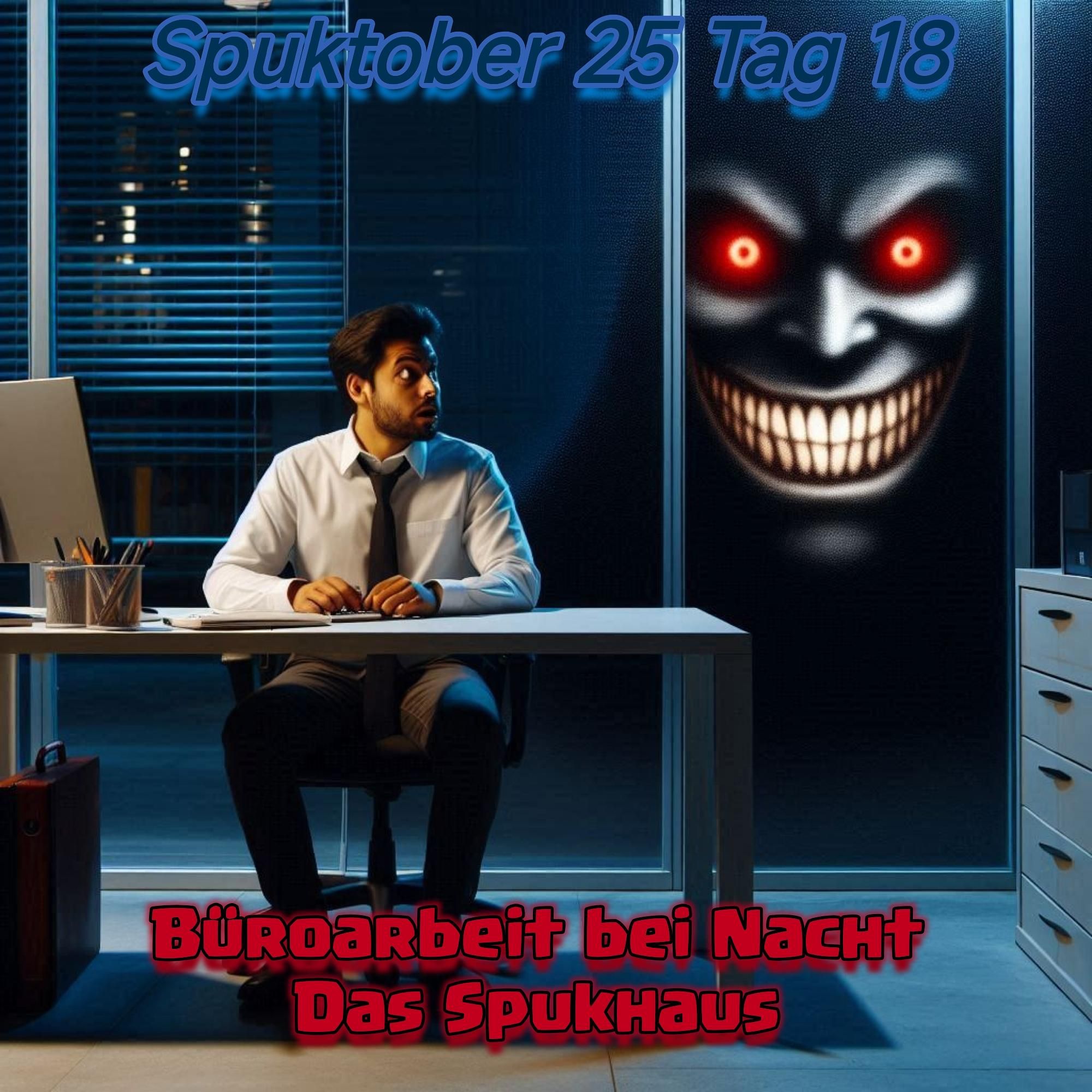 GeisterCafè - Spuktober 2025 - Tag 18 - Büroarbeit bei Nacht & Das Spukhaus