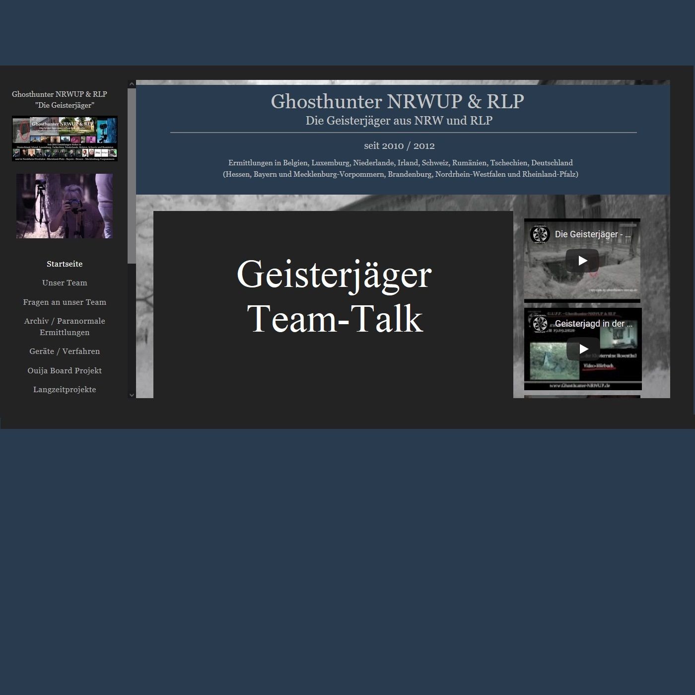 Geisterjäger Team-Talk