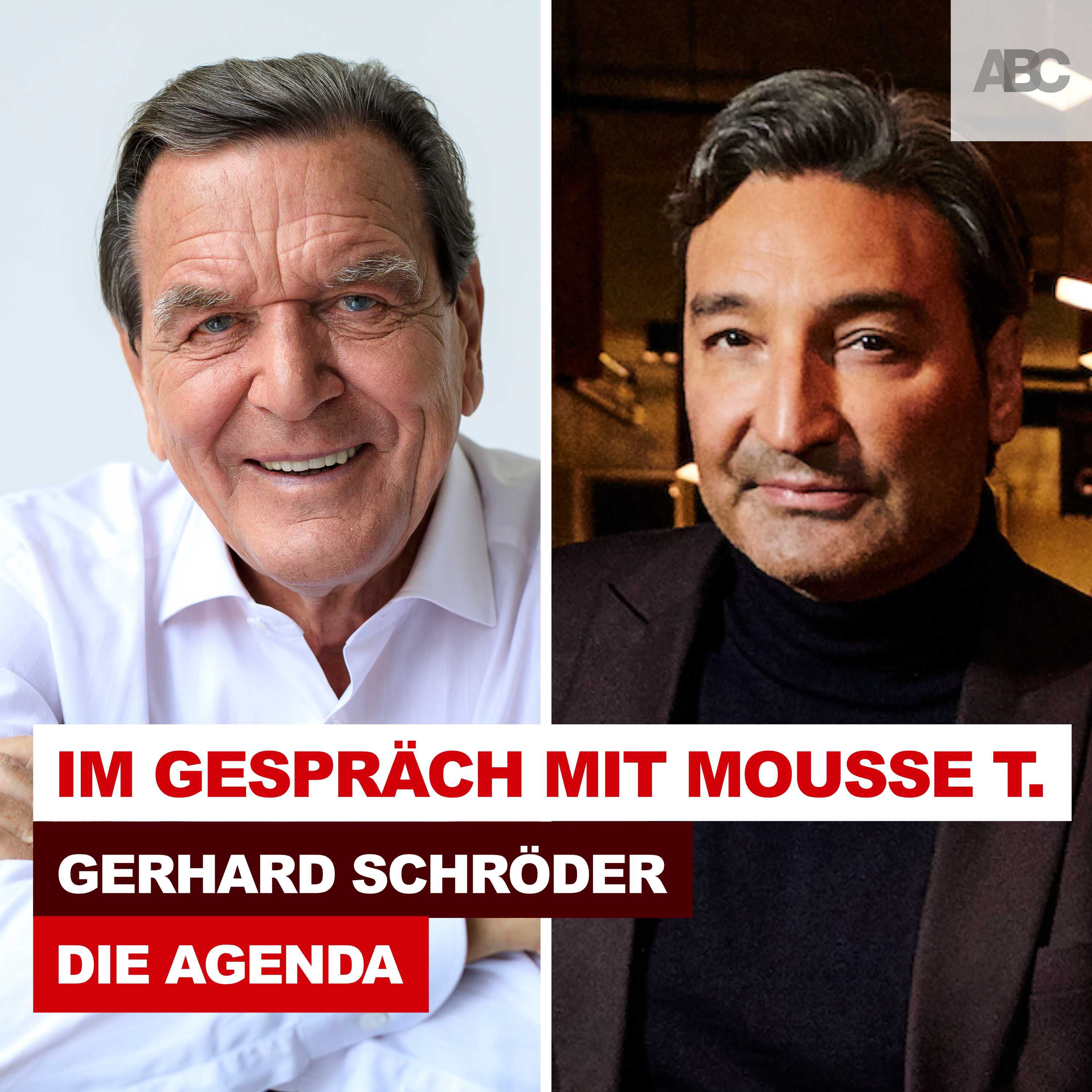 Gerhard Schröder im Gespräch mit Mousse T.