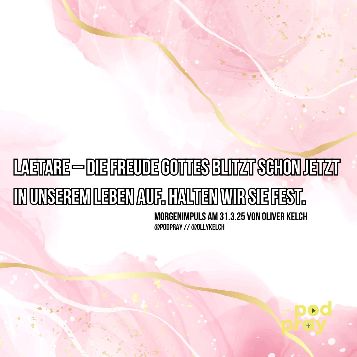 Gestern war Laetare, der kleine Ostersonntag. (31.3.2025)