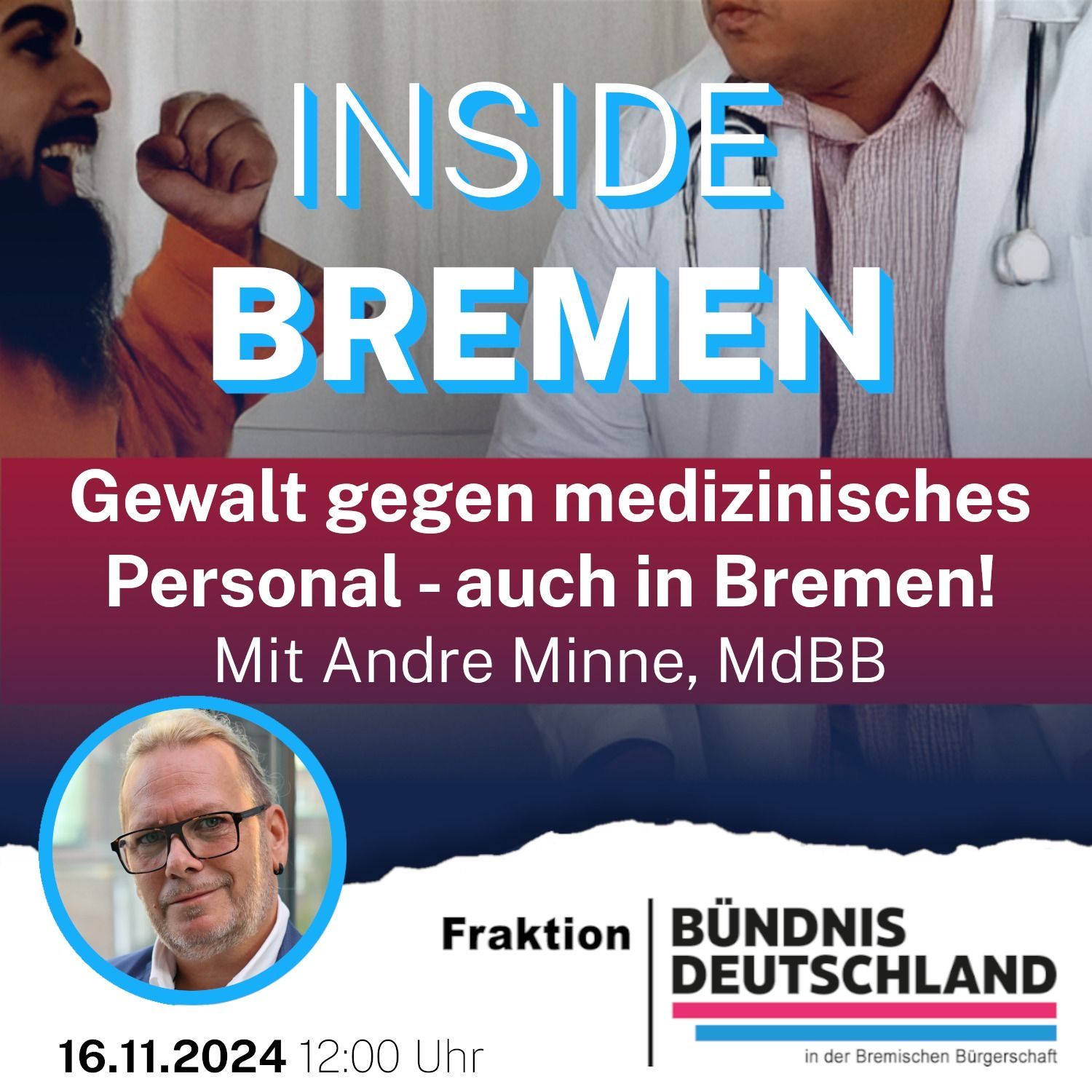 Gewalt gegen medizinisches Personal - auch in Bremen!