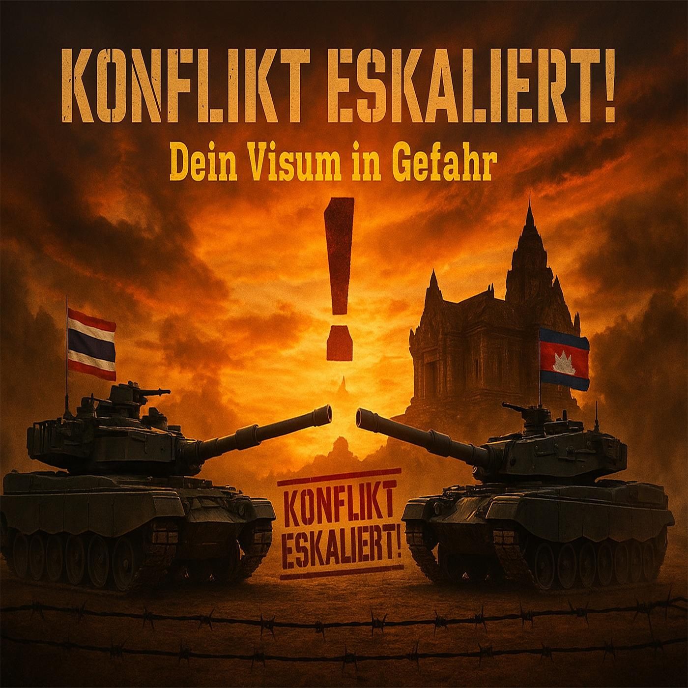 Grenzkonflikt zwischen Thailand und Kambodscha eskaliert - Visa Run gestoppt