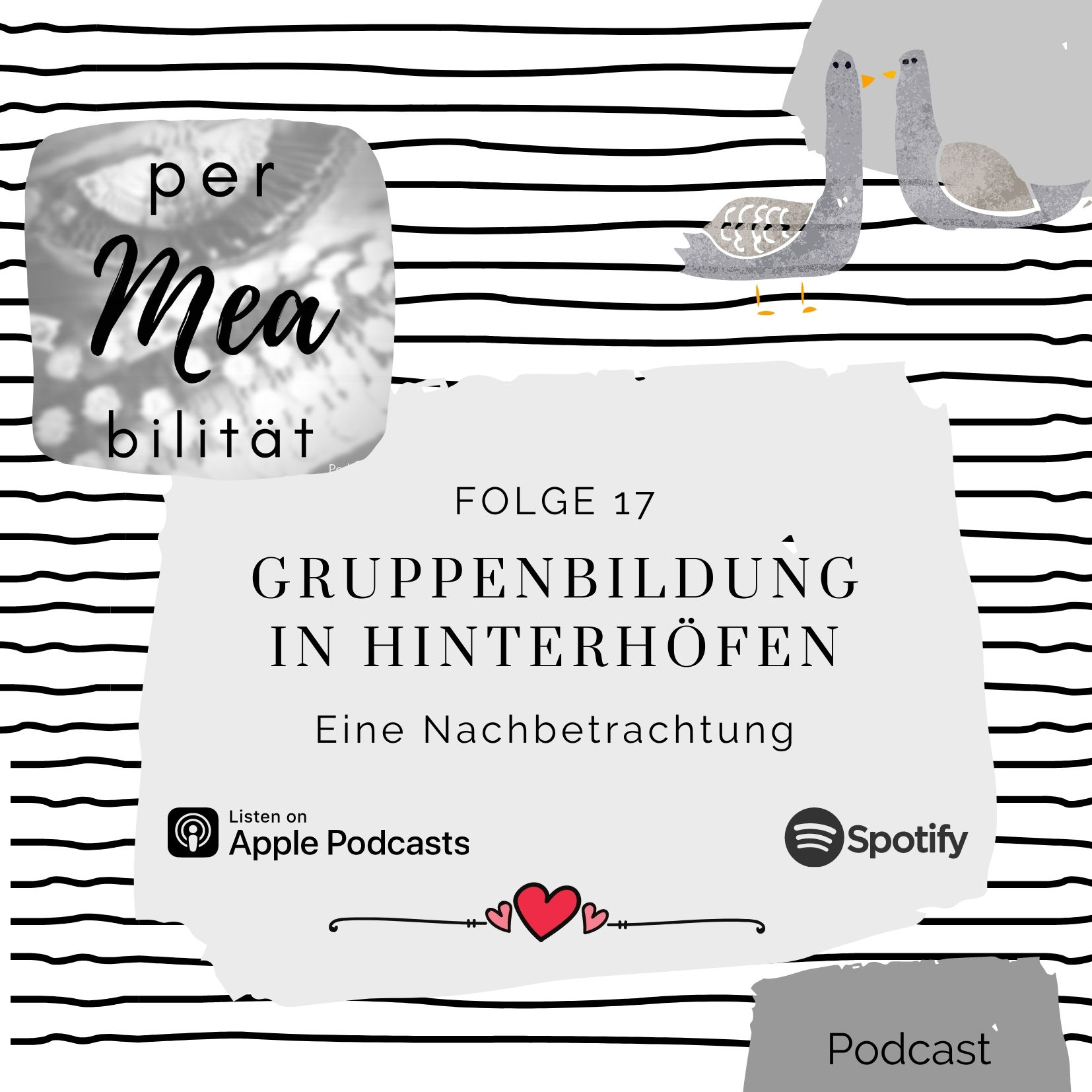 Gruppenbildung in Hinterhöfen