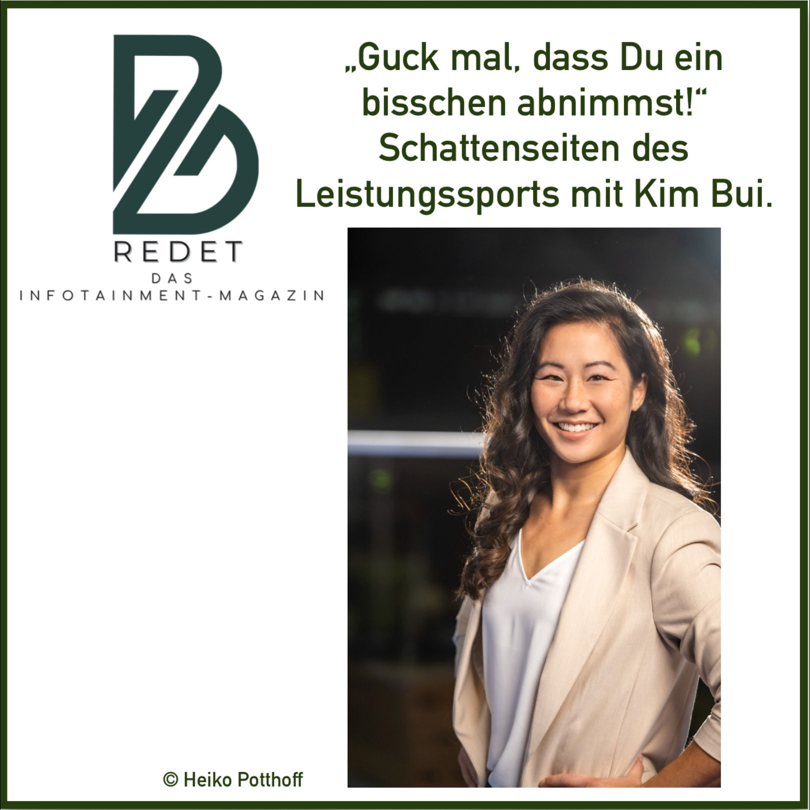 "Guck mal, dass Du ein bisschen abnimmst!" - Schattenseiten im Leistungssport: Essstörung und psychische Gewalt