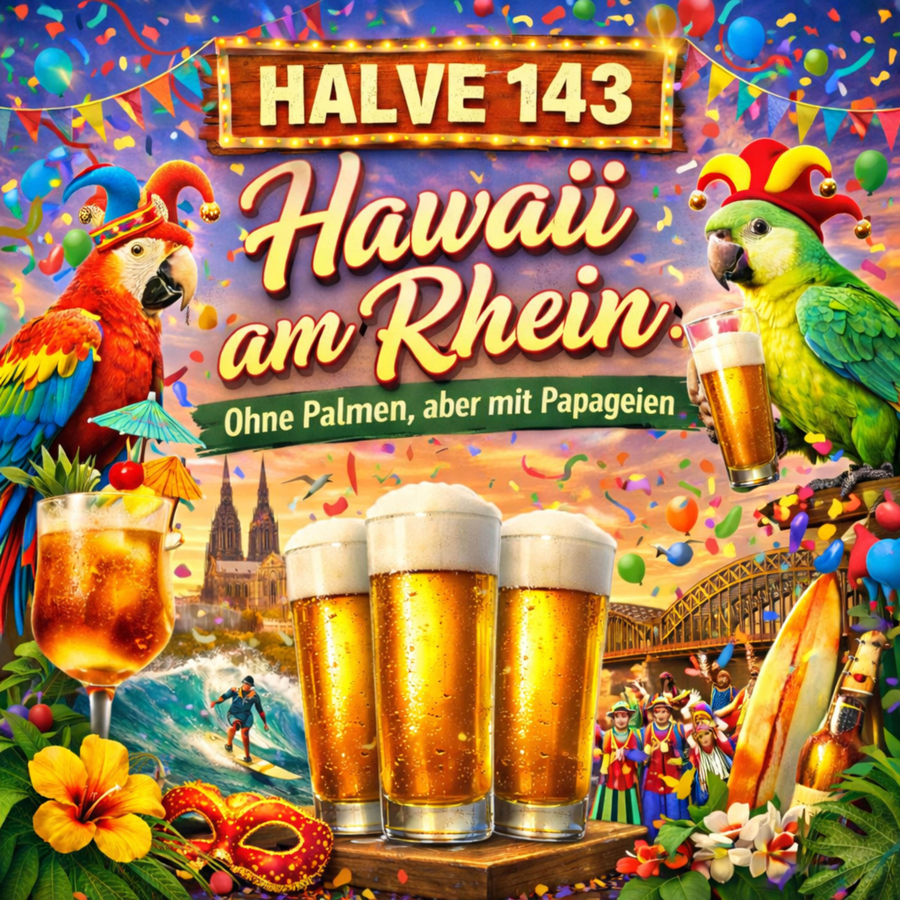 Halve 143 – Mein Hawaii am Rhein: Papageien statt Palmen