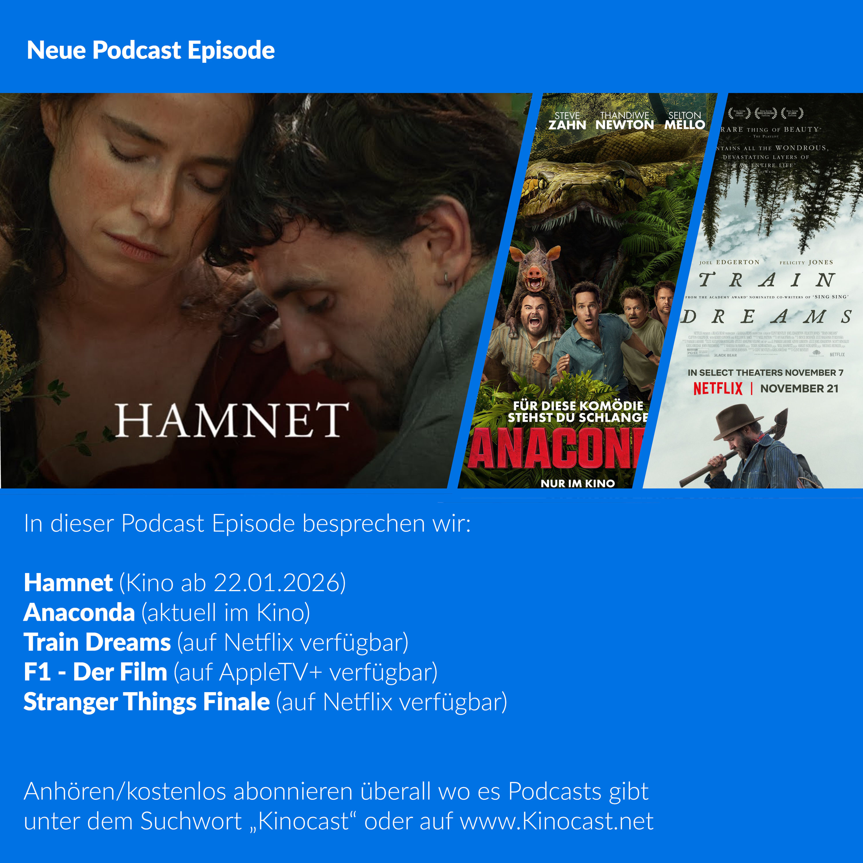 Hamnet, Anaconda (2025), Train Dreams, Stranger Things Finale, Top und Flop 2025 | #895
