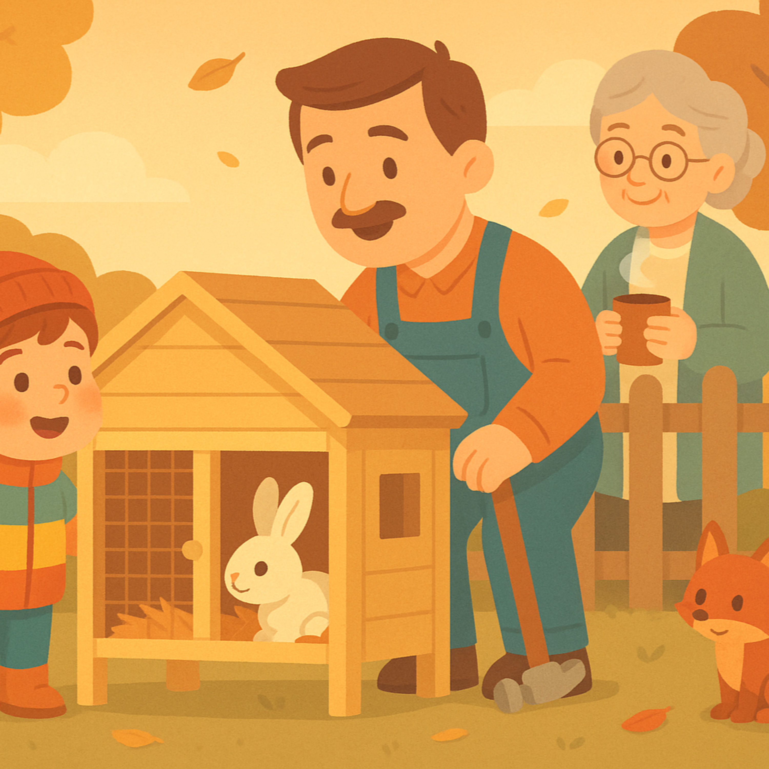 Hase Hoppel bekommt ein Winterhaus | „Gute Nacht“-Geschichte