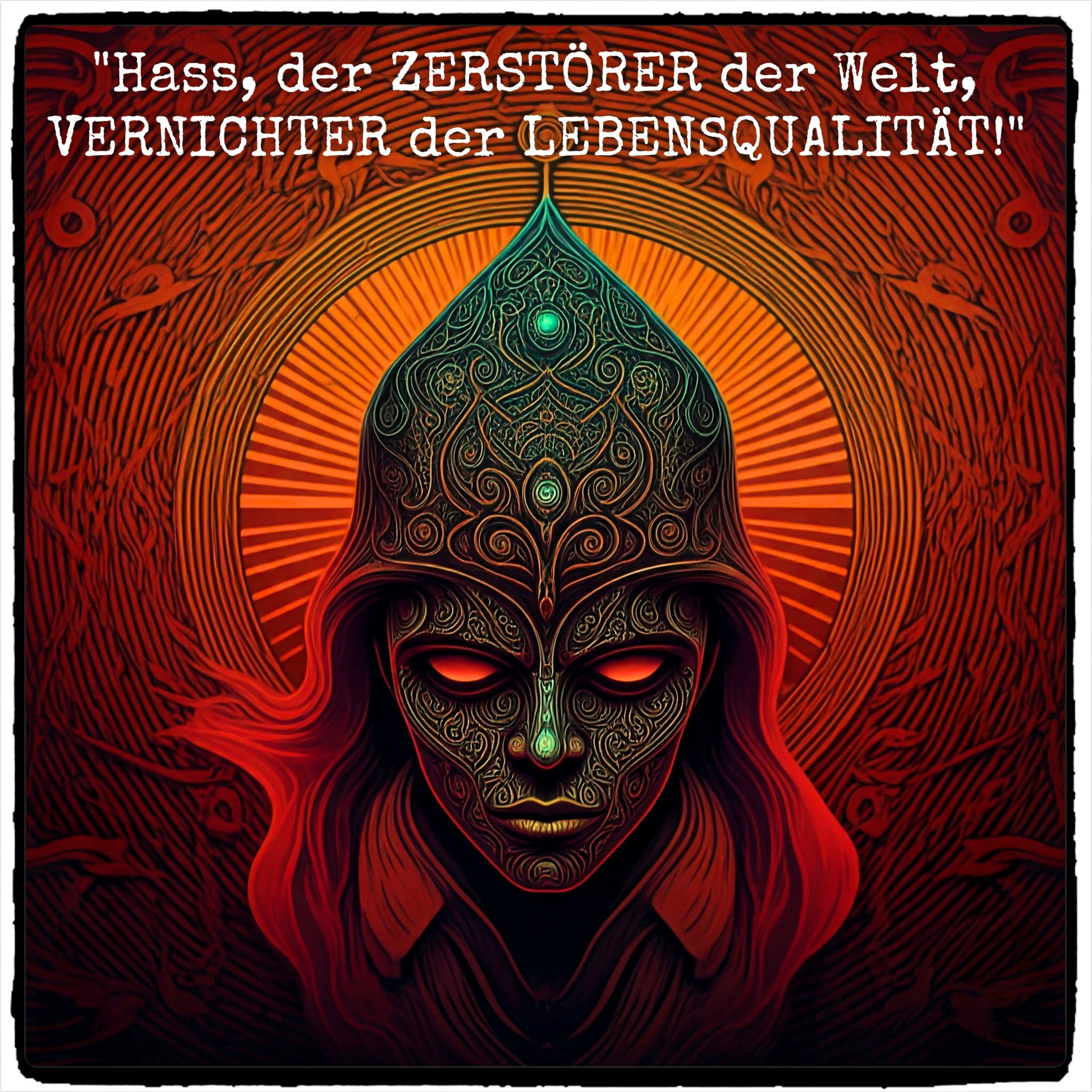Hass, der Zerstörer der Welt•Vernichter der Lebensqualität!
