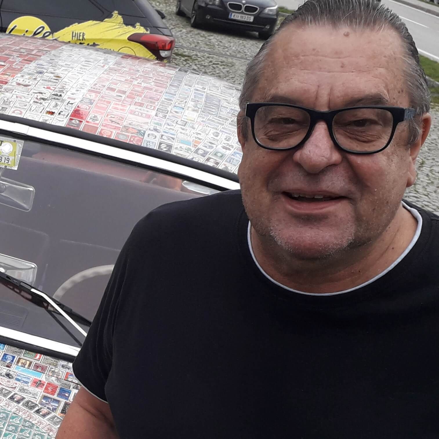 Helis heißes Briefmarkenauto