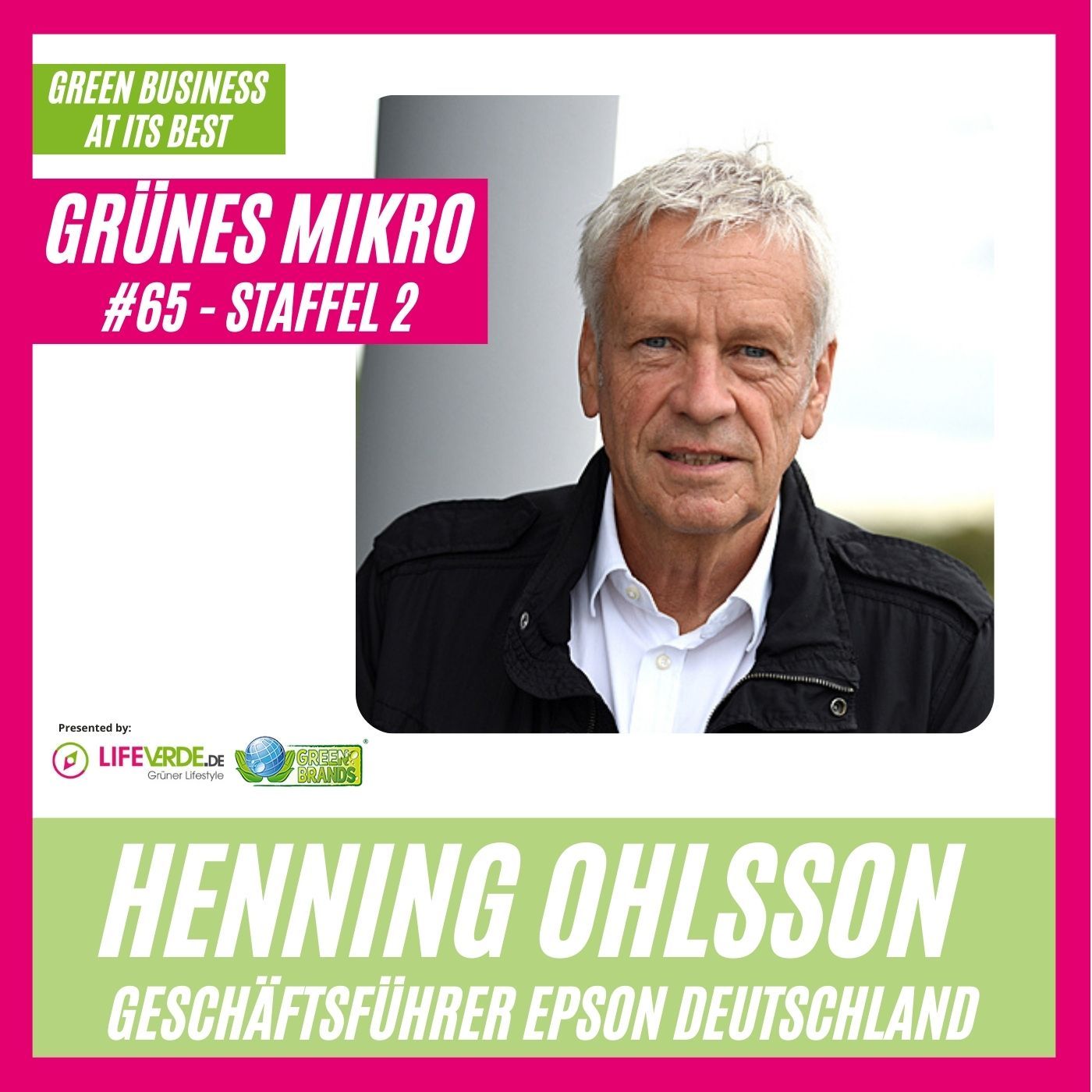 Henning Ohlsson, Director Sustainabilty Epson Europe & Managing Director Epson Deutschland GmbH
