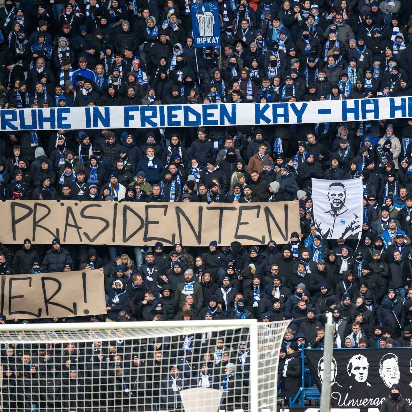 Hertha trauert, Union kondoliert (165)