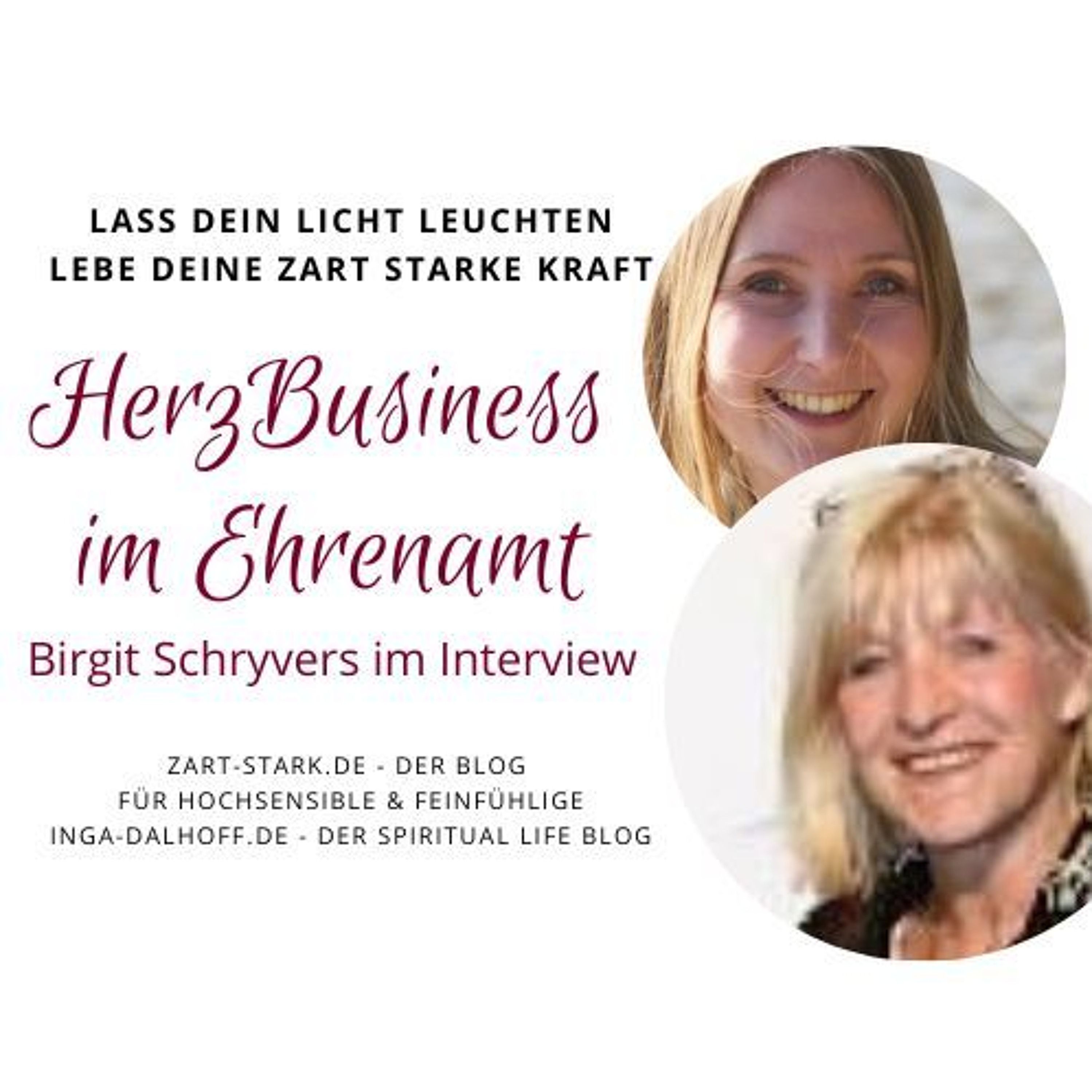 HerzBusiness im Ehrenamt - Mutmach-Interview mit Birgit Schryvers